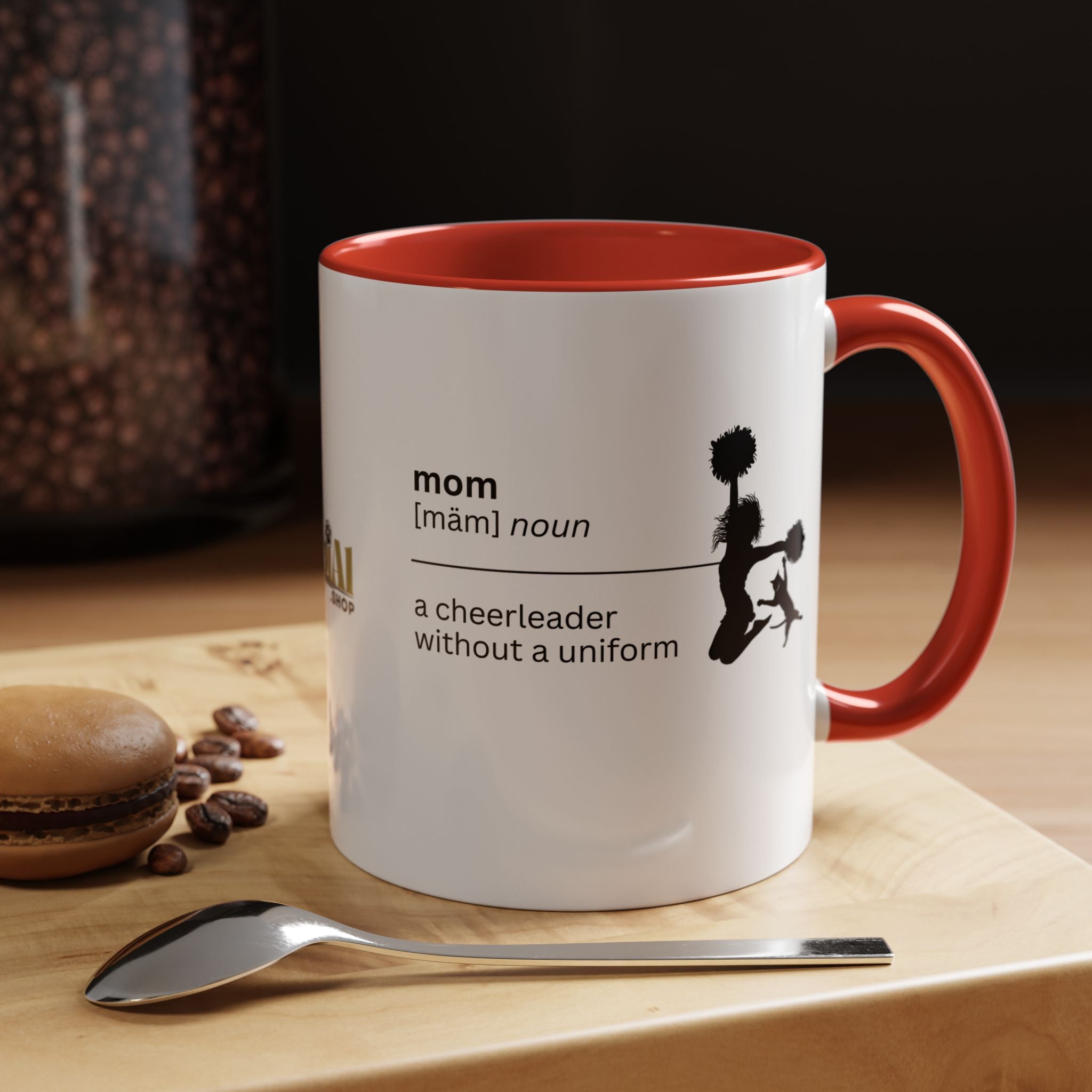 Mom Cheerleader Accent Coffee Mug - Perfect Gift for Moms - Drinkware, Coffee Mugs - EpiAl's Shop