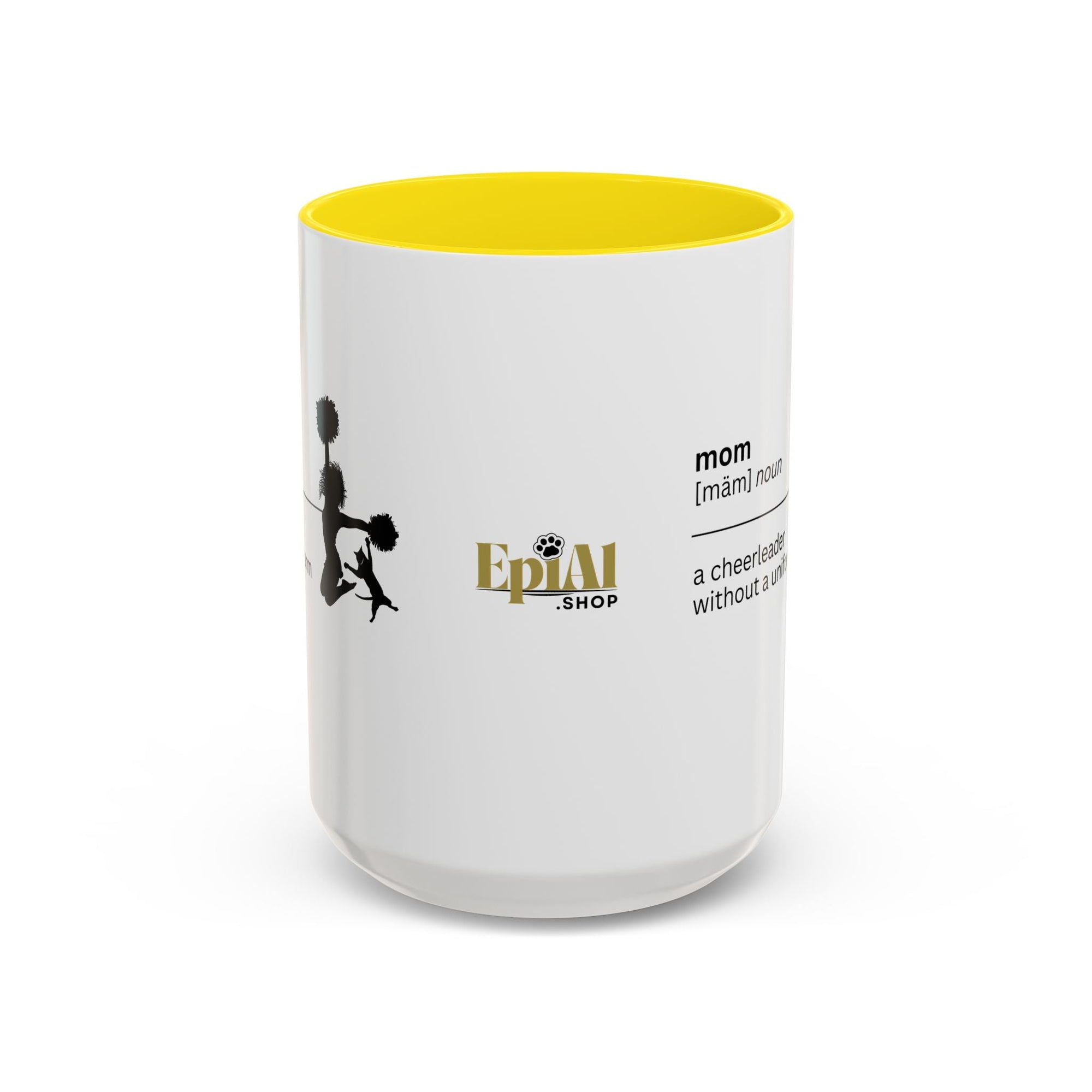 Mom Cheerleader Accent Coffee Mug - Perfect Gift for Moms - Drinkware, Coffee Mugs - EpiAl's Shop