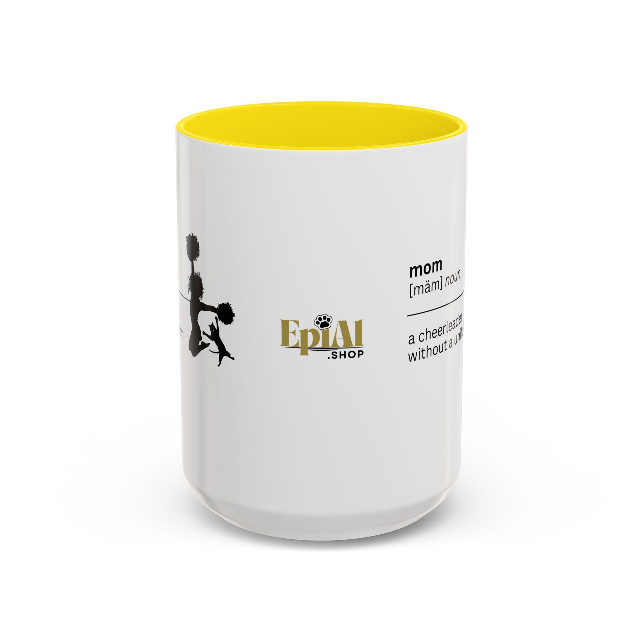 Mom Cheerleader Accent Coffee Mug - Perfect Gift for Moms - Drinkware, Coffee Mugs - EpiAl's Shop