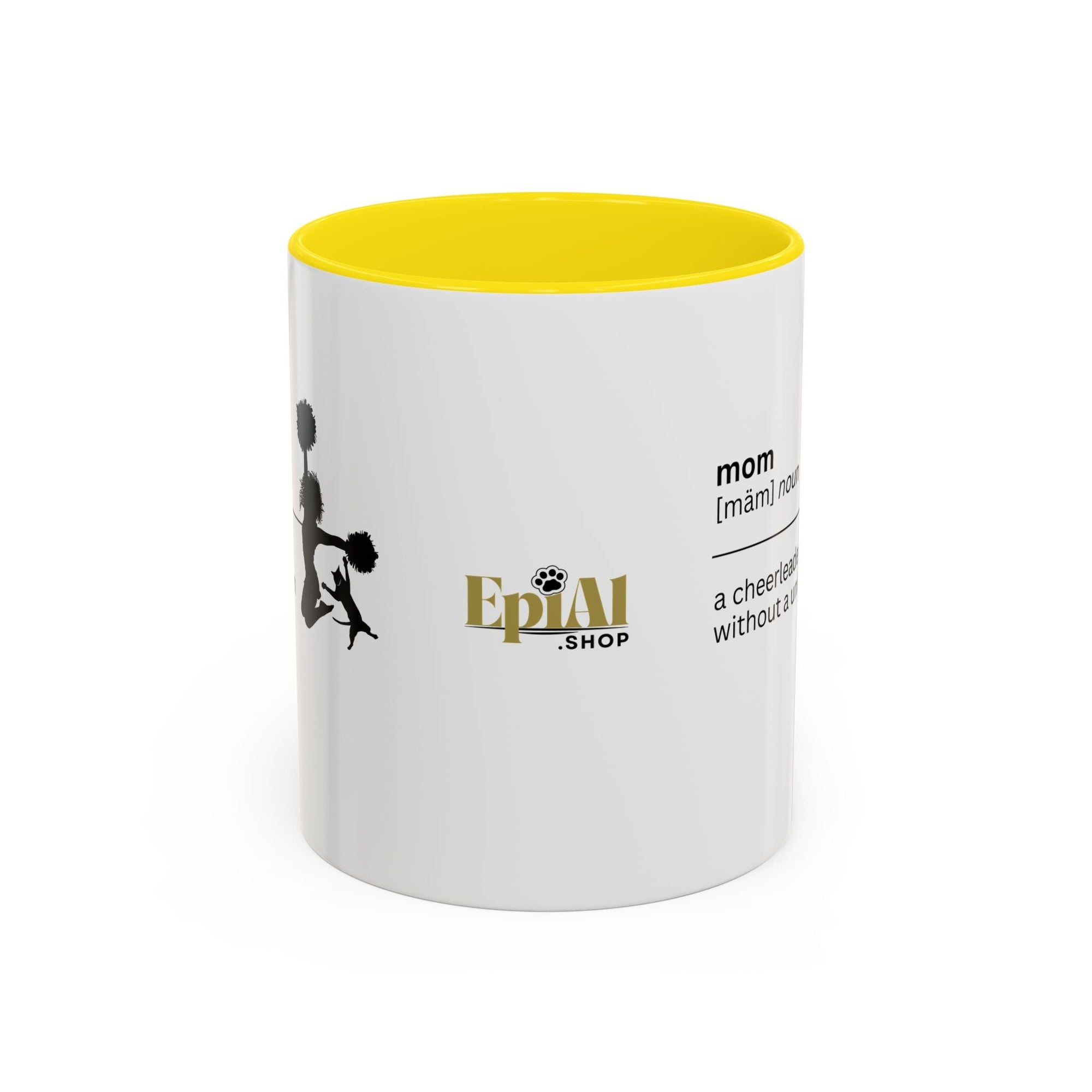 Mom Cheerleader Accent Coffee Mug - Perfect Gift for Moms - Drinkware, Coffee Mugs - EpiAl's Shop