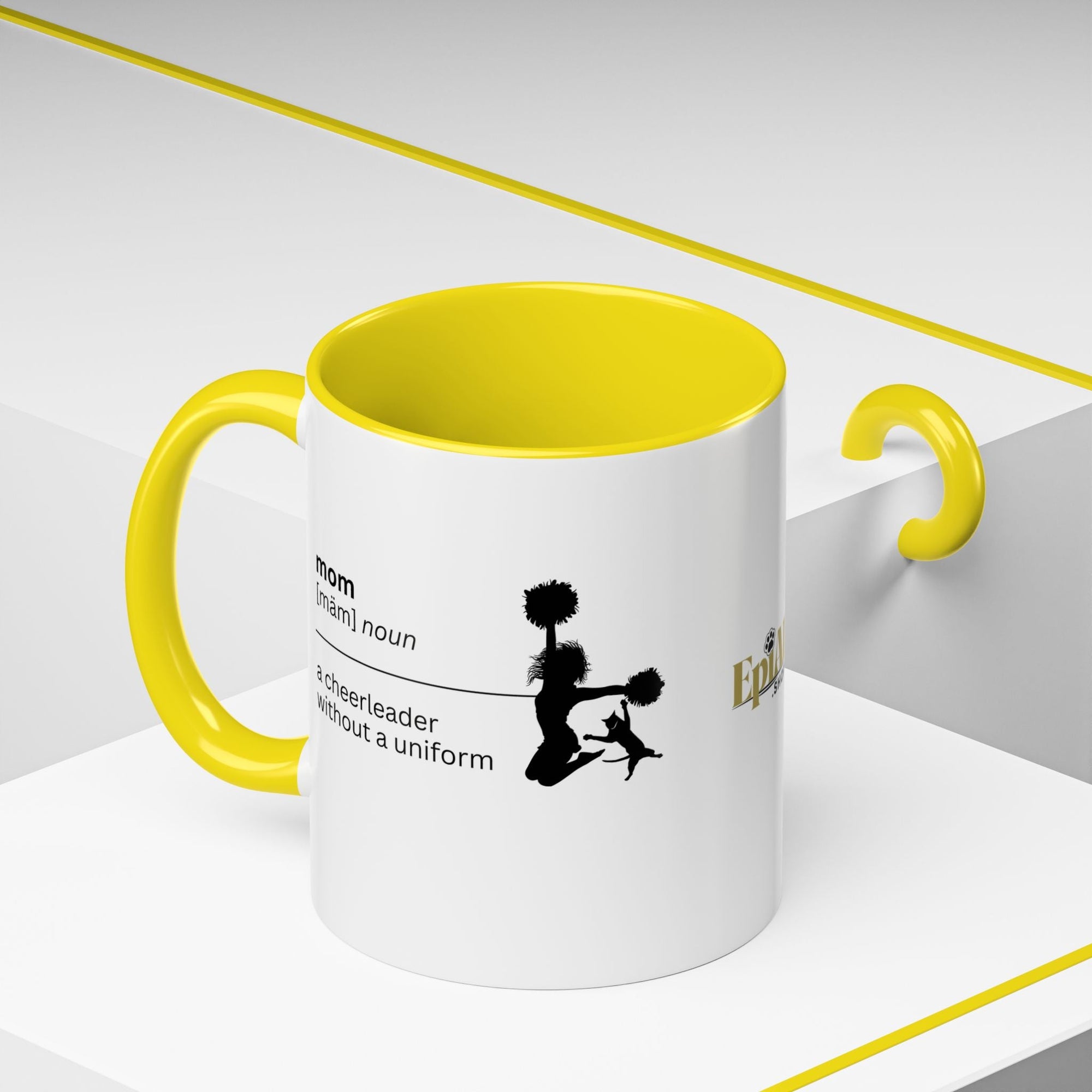 Mom Cheerleader Accent Coffee Mug - Perfect Gift for Moms - Drinkware, Coffee Mugs - EpiAl's Shop