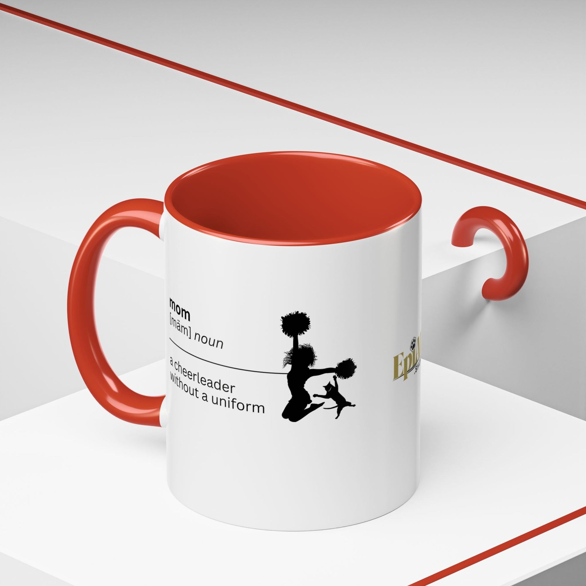 Mom Cheerleader Accent Coffee Mug - Perfect Gift for Moms - Drinkware, Coffee Mugs - EpiAl's Shop