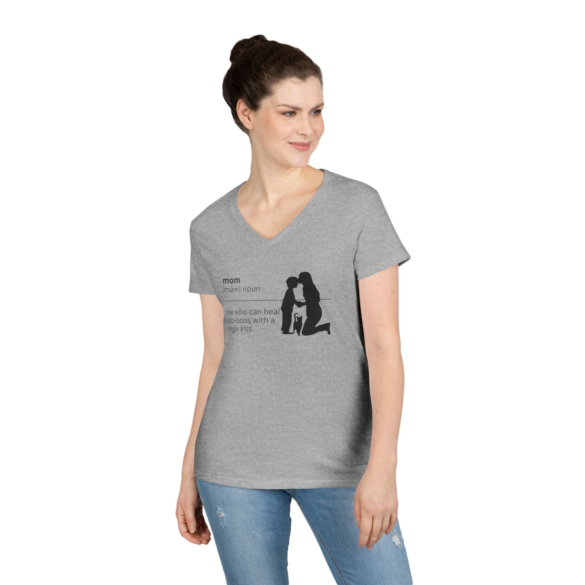 Mom Definition V - Neck T-Shirt - Boo Boos - Clothing, T-shirts - EpiAl's Shop