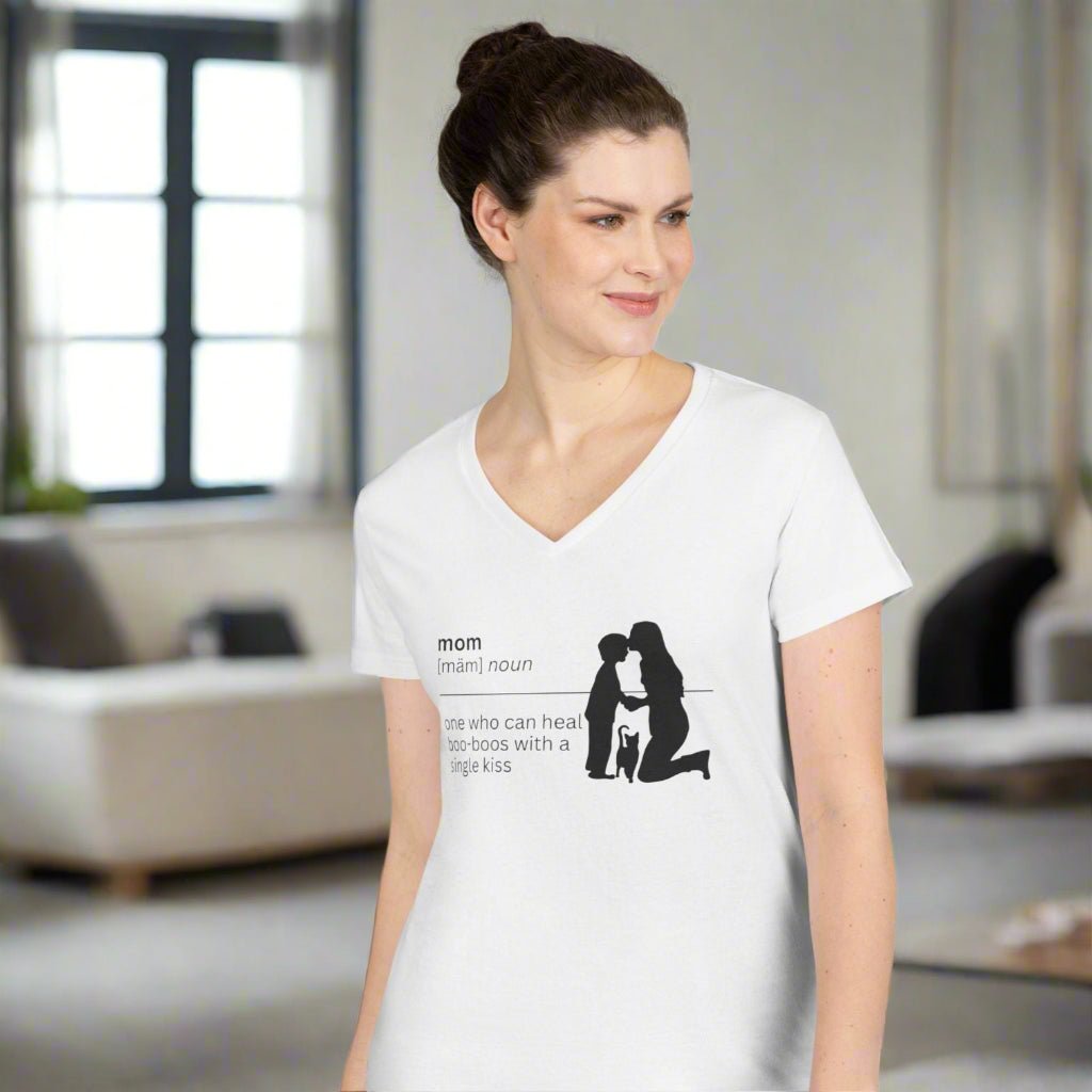 Mom Definition V - Neck T-Shirt - Boo Boos - Clothing, T-shirts - EpiAl's Shop