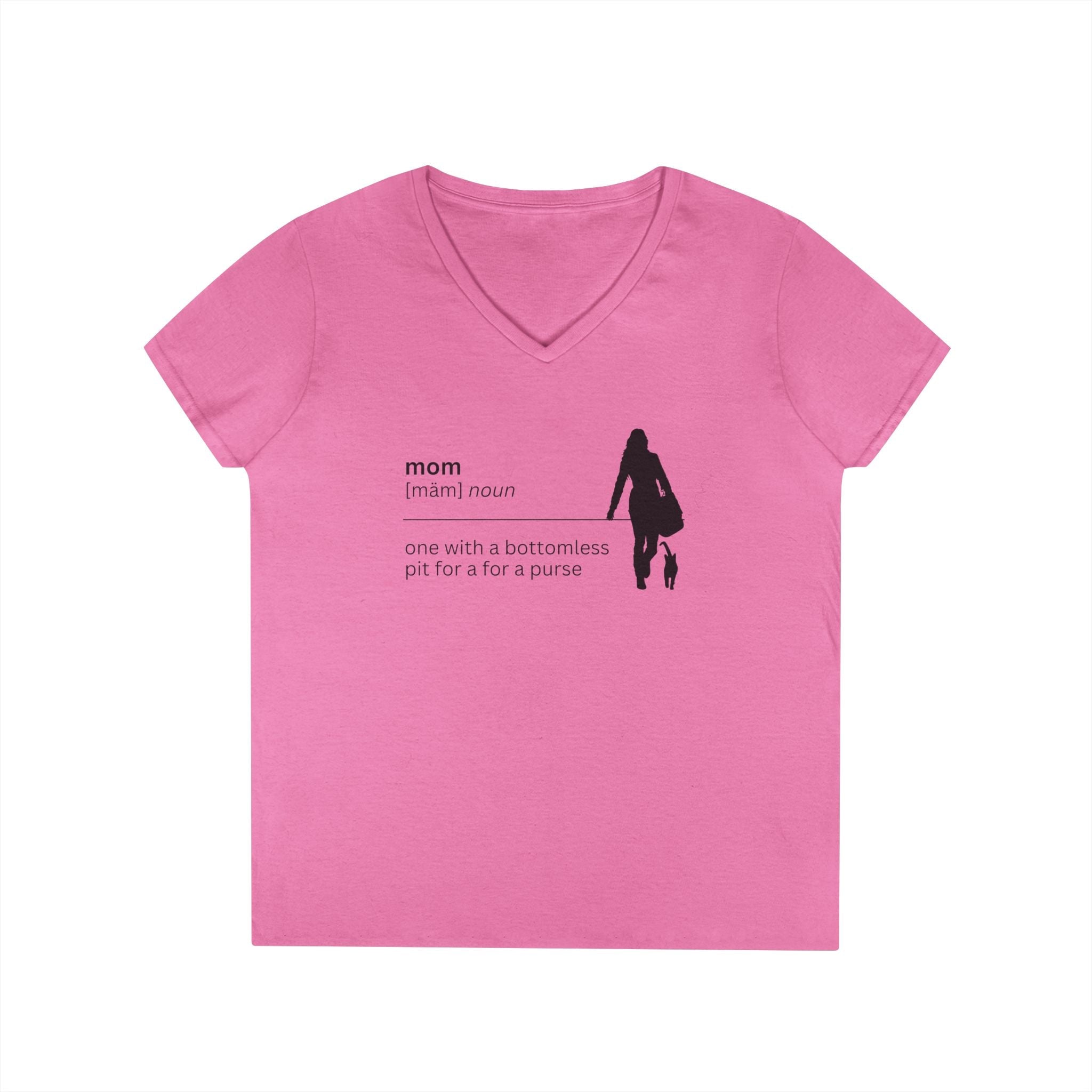Mom Definition V - Neck T-Shirt - Bottomless Pit Purse - Clothing, T-shirts - EpiAl's Shop