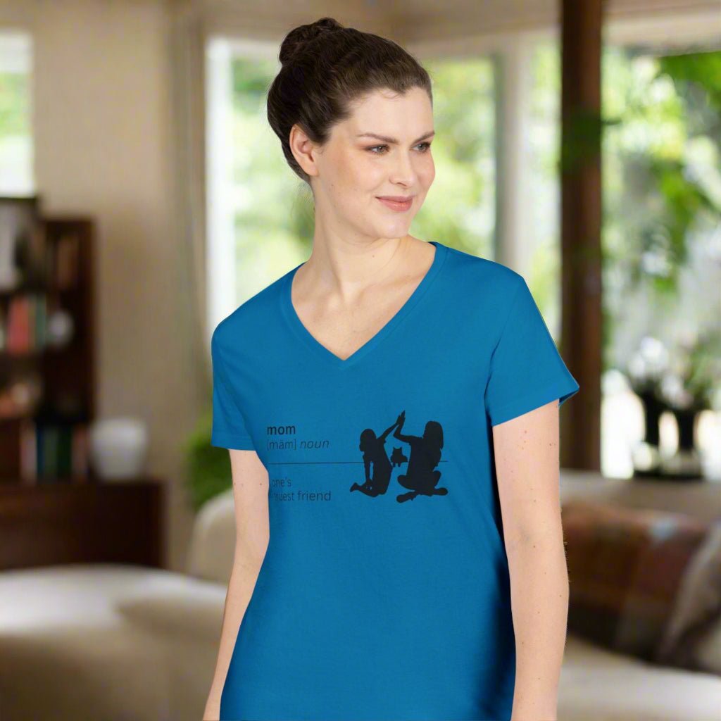Mom Definition V - Neck T-Shirt - Truest Friend - Clothing, T-shirts - EpiAl's Shop