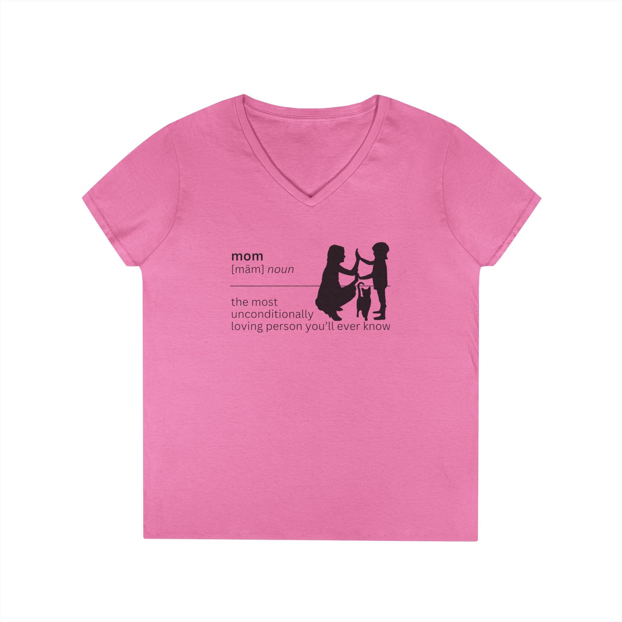 Mom Definition V - Neck T-Shirt - Unconditional Love - Clothing, T-shirts - EpiAl's Shop