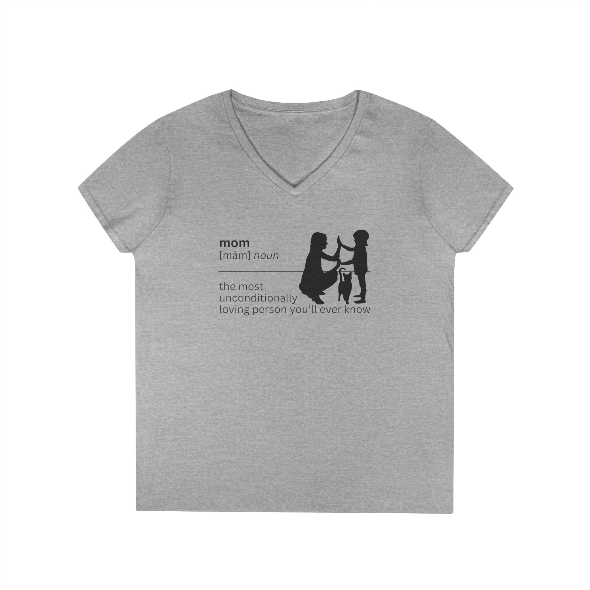 Mom Definition V - Neck T-Shirt - Unconditional Love - Clothing, T-shirts - EpiAl's Shop