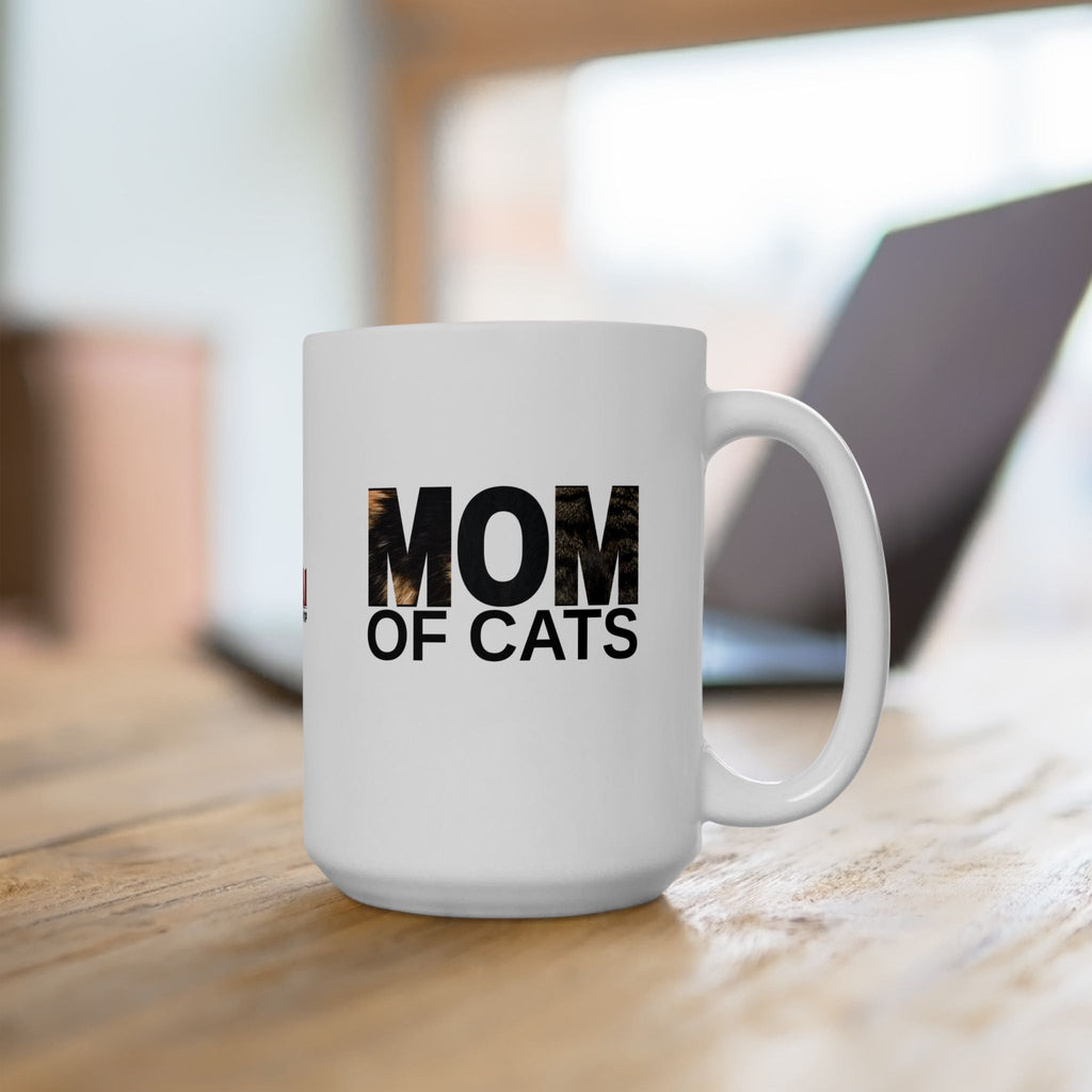 Mom of Cats Ceramic Mug - Perfect Gift for Cat Lovers - Drinkware, Coffee Mugs - EpiAl's Shop