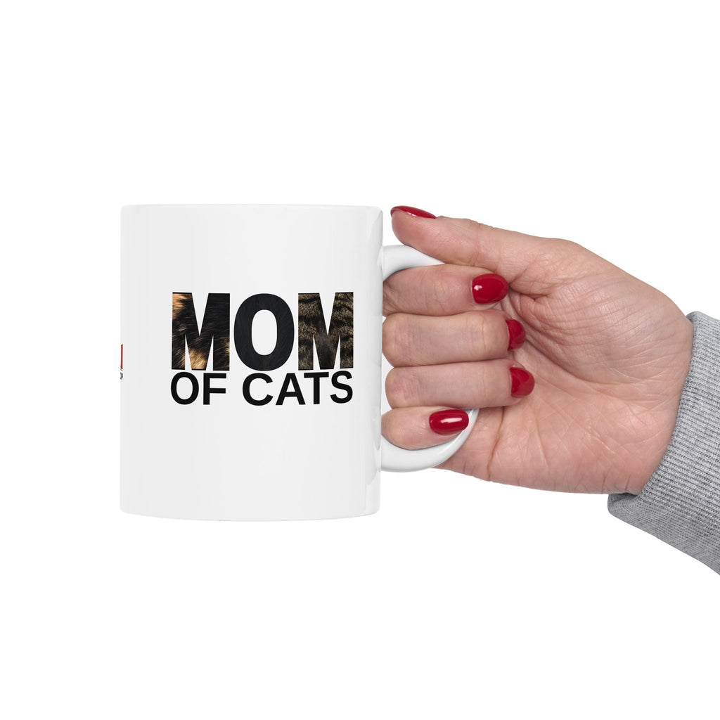Mom of Cats Ceramic Mug - Perfect Gift for Cat Lovers - Drinkware, Coffee Mugs - EpiAl's Shop