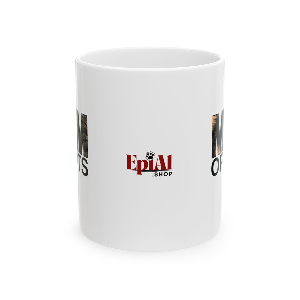 Mom of Cats Ceramic Mug - Perfect Gift for Cat Lovers - Drinkware, Coffee Mugs - EpiAl's Shop