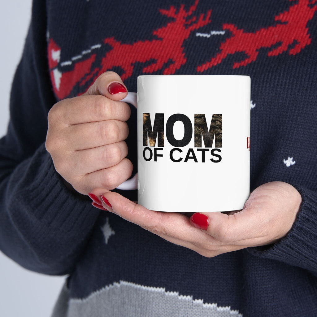 Mom of Cats Ceramic Mug - Perfect Gift for Cat Lovers - Drinkware, Coffee Mugs - EpiAl's Shop