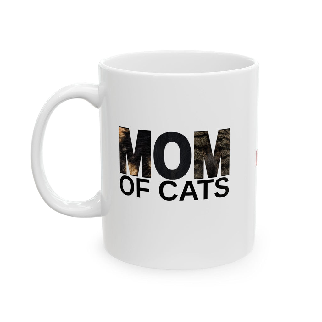 Mom of Cats Ceramic Mug - Perfect Gift for Cat Lovers - Drinkware, Coffee Mugs - EpiAl's Shop