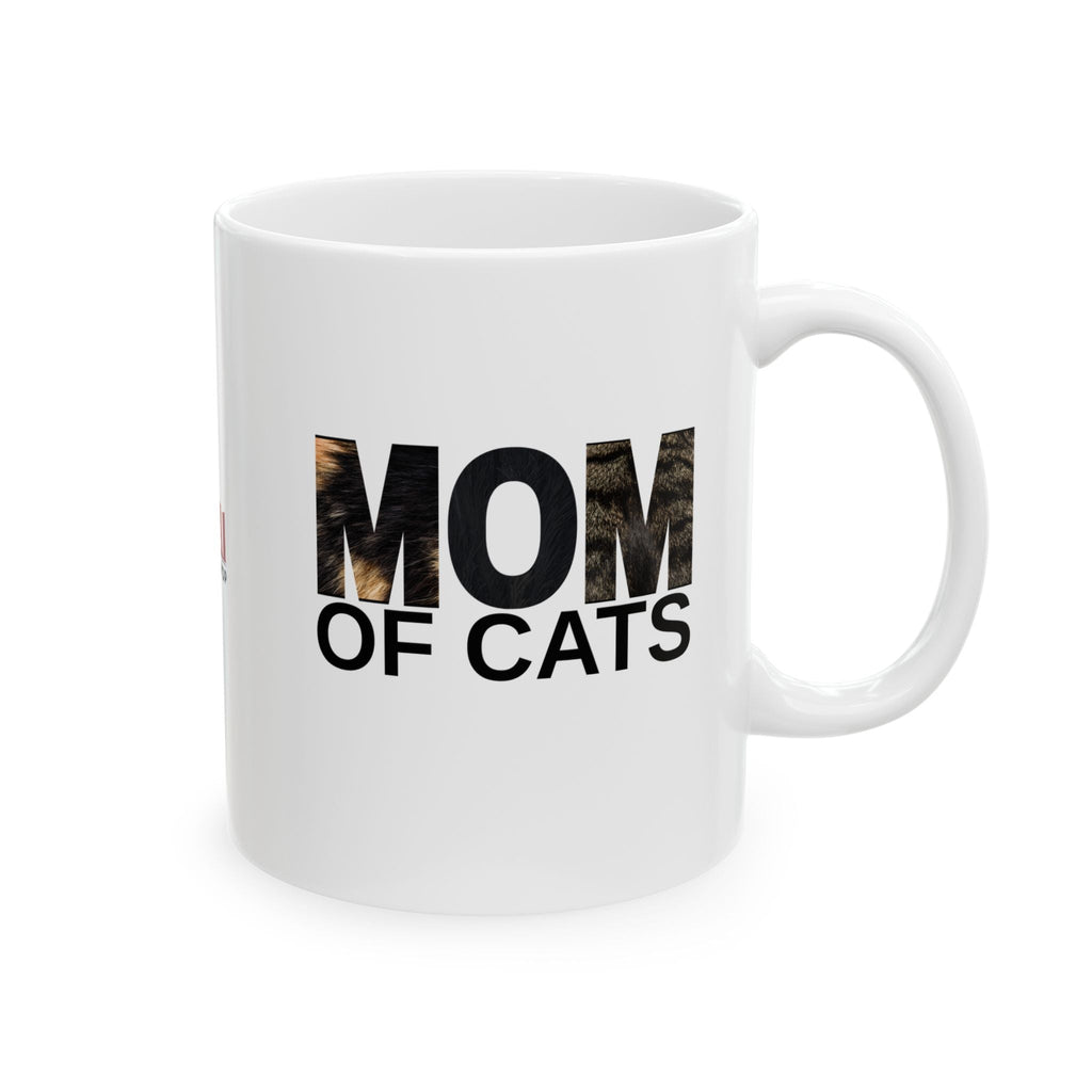 Mom of Cats Ceramic Mug - Perfect Gift for Cat Lovers - Drinkware, Coffee Mugs - EpiAl's Shop