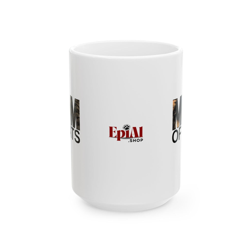 Mom of Cats Ceramic Mug - Perfect Gift for Cat Lovers - Drinkware, Coffee Mugs - EpiAl's Shop