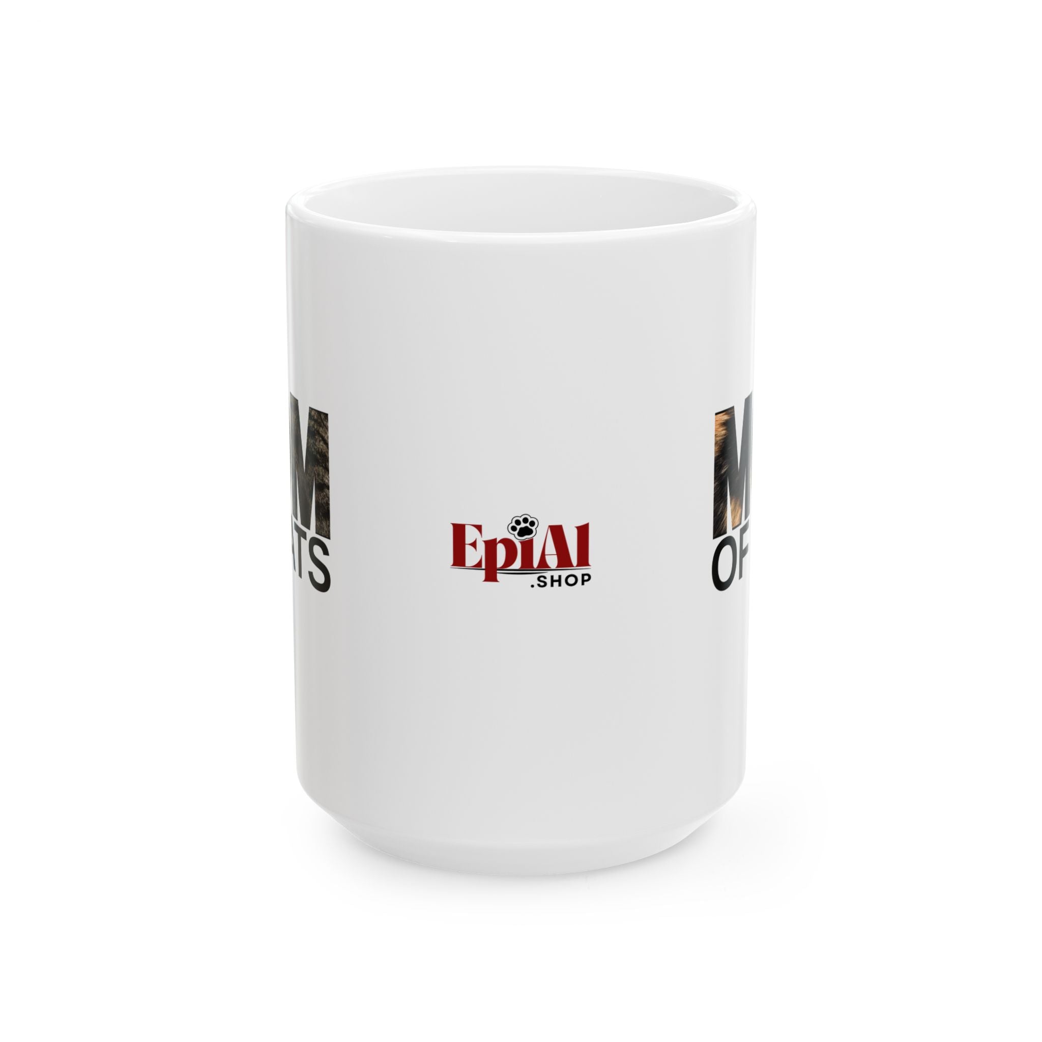 Mom of Cats Ceramic Mug - Perfect Gift for Cat Lovers - Drinkware, Coffee Mugs - EpiAl's Shop