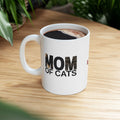 Mom of Cats Ceramic Mug - Perfect Gift for Cat Lovers - Drinkware, Coffee Mugs - EpiAl's Shop