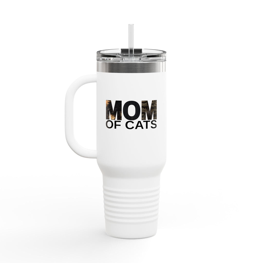 Mom of Cats Insulated Travel Mug - 40oz Coffee Tumbler for Cat Lovers - Drinkware, Travel Mugs - EpiAl's Shop