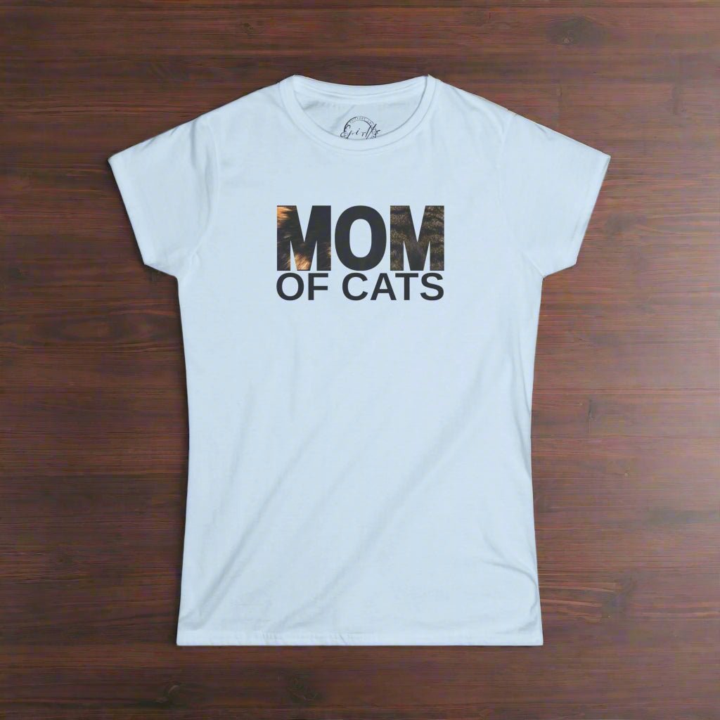 Mom of Cats Softstyle Tee - Perfect Gift for Cat Lovers - Clothing, T-shirts - EpiAl's Shop