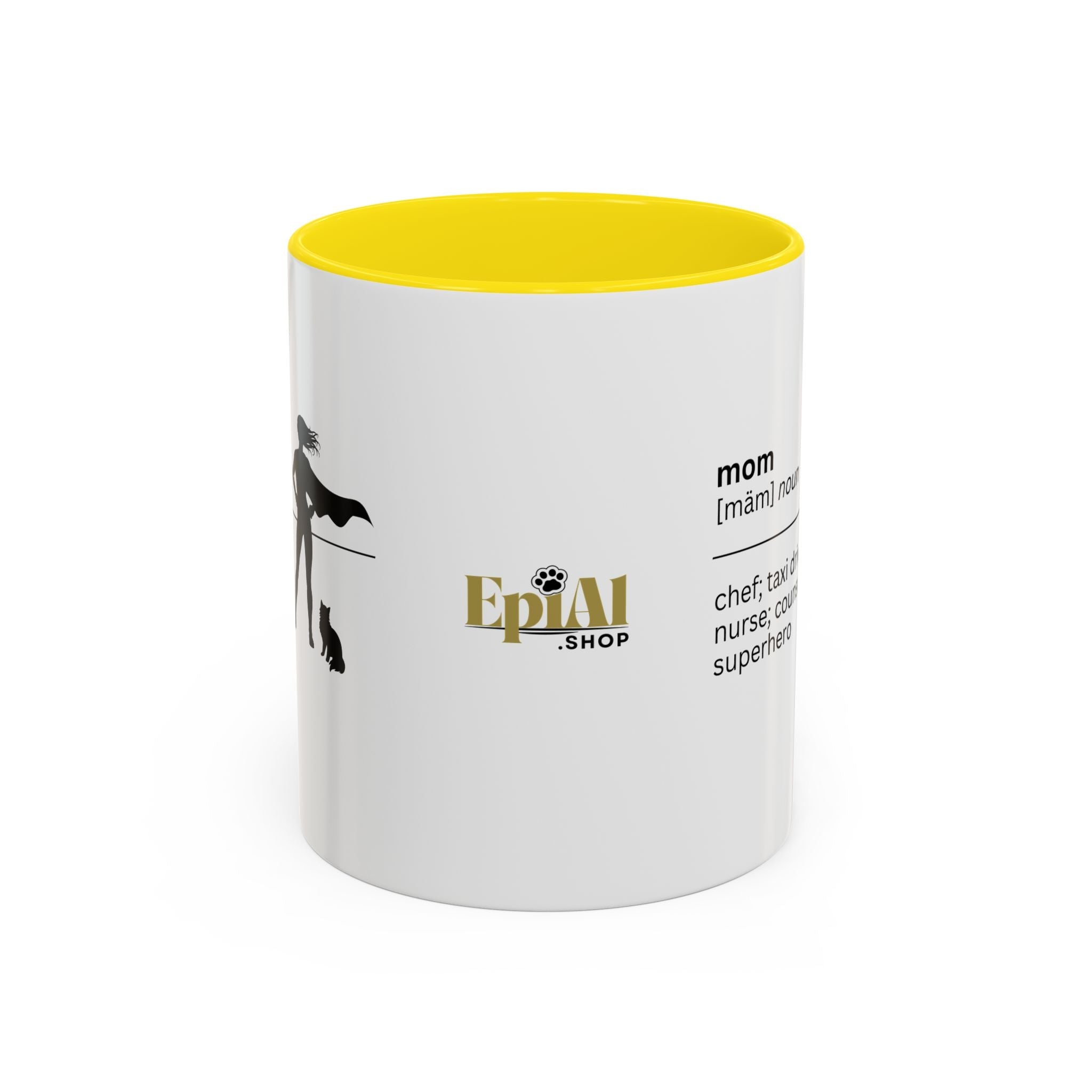 Mom Superhero Accent Coffee Mug - Perfect Gift for Moms - Drinkware, Coffee Mugs - EpiAl's Shop