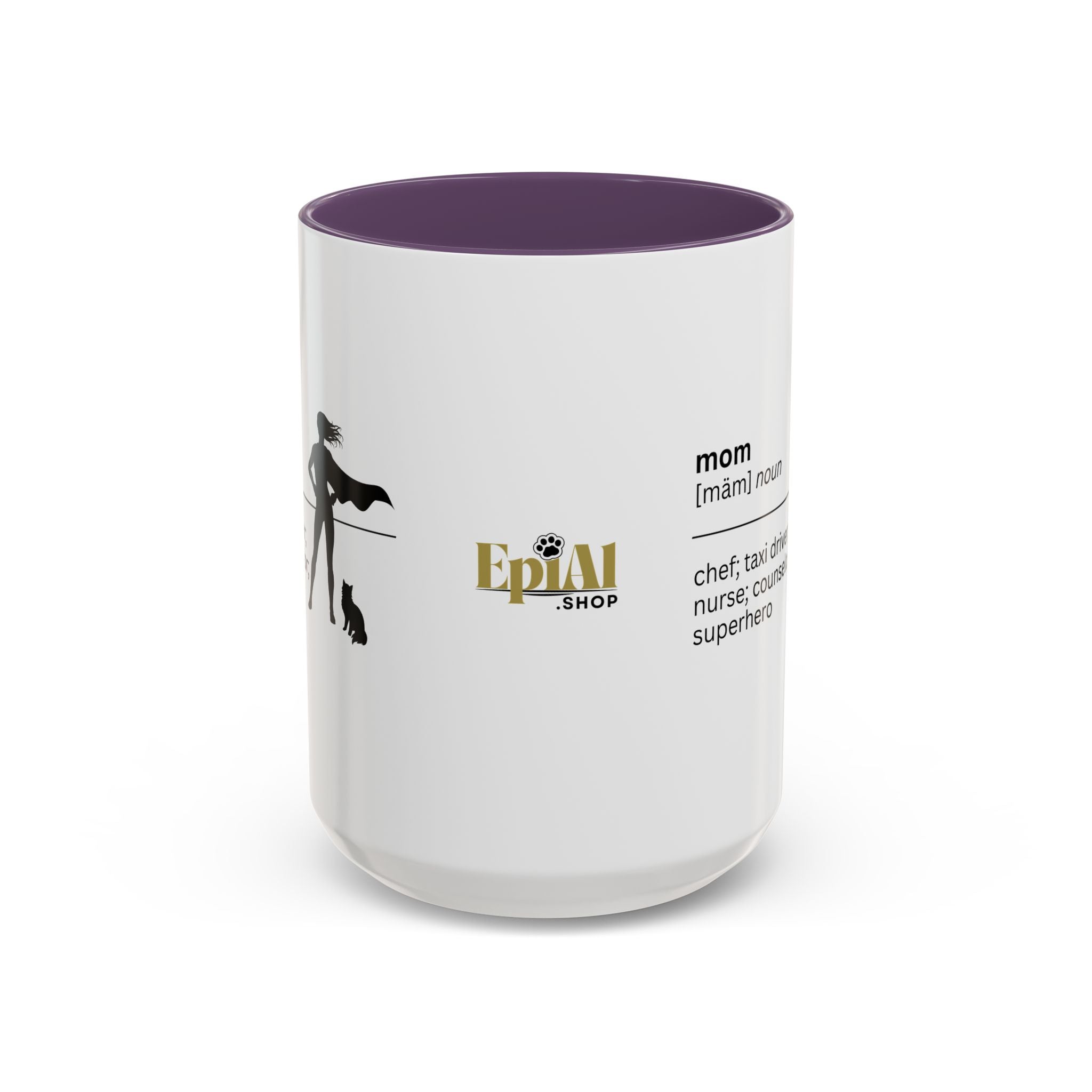 Mom Superhero Accent Coffee Mug - Perfect Gift for Moms - Drinkware, Coffee Mugs - EpiAl's Shop