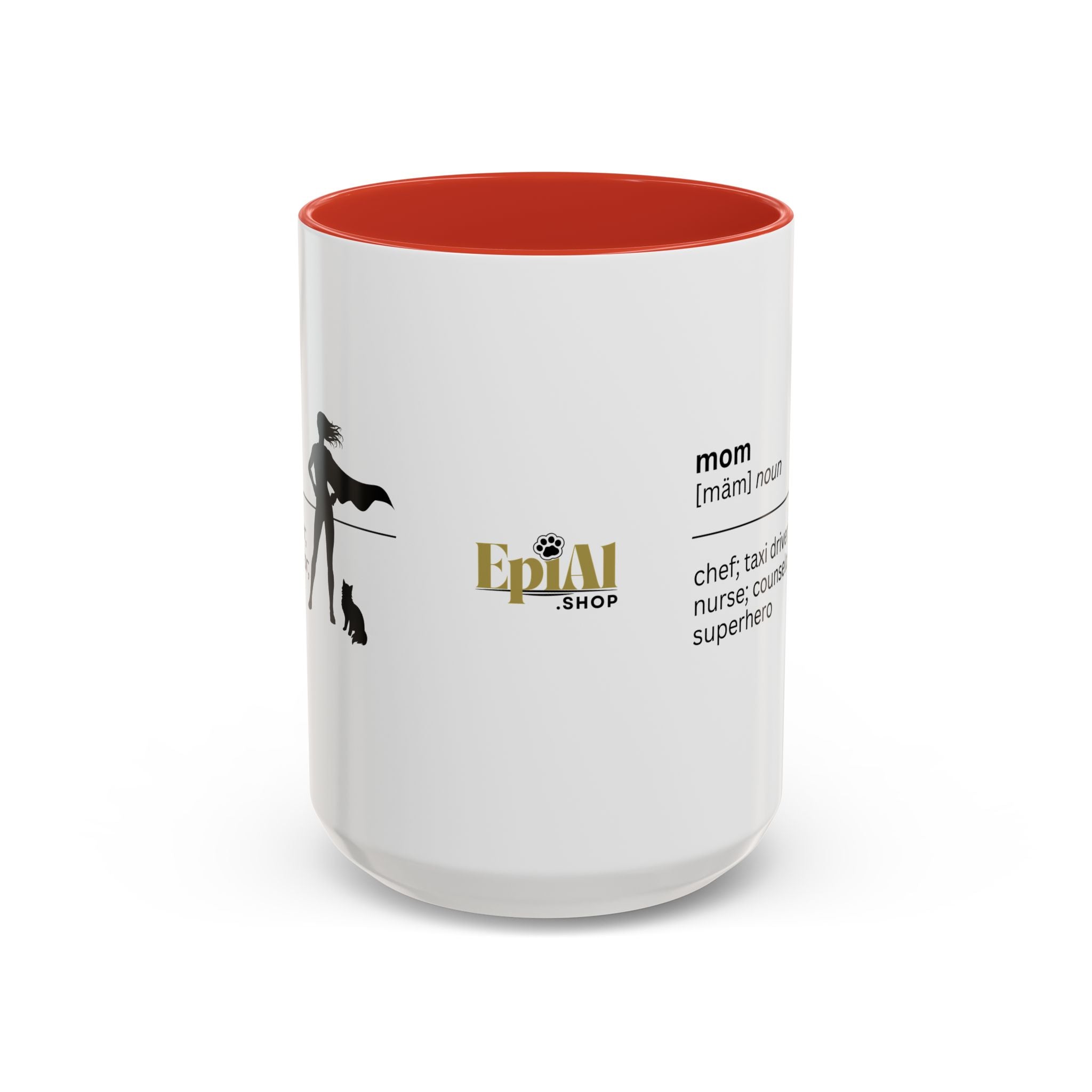 Mom Superhero Accent Coffee Mug - Perfect Gift for Moms - Drinkware, Coffee Mugs - EpiAl's Shop