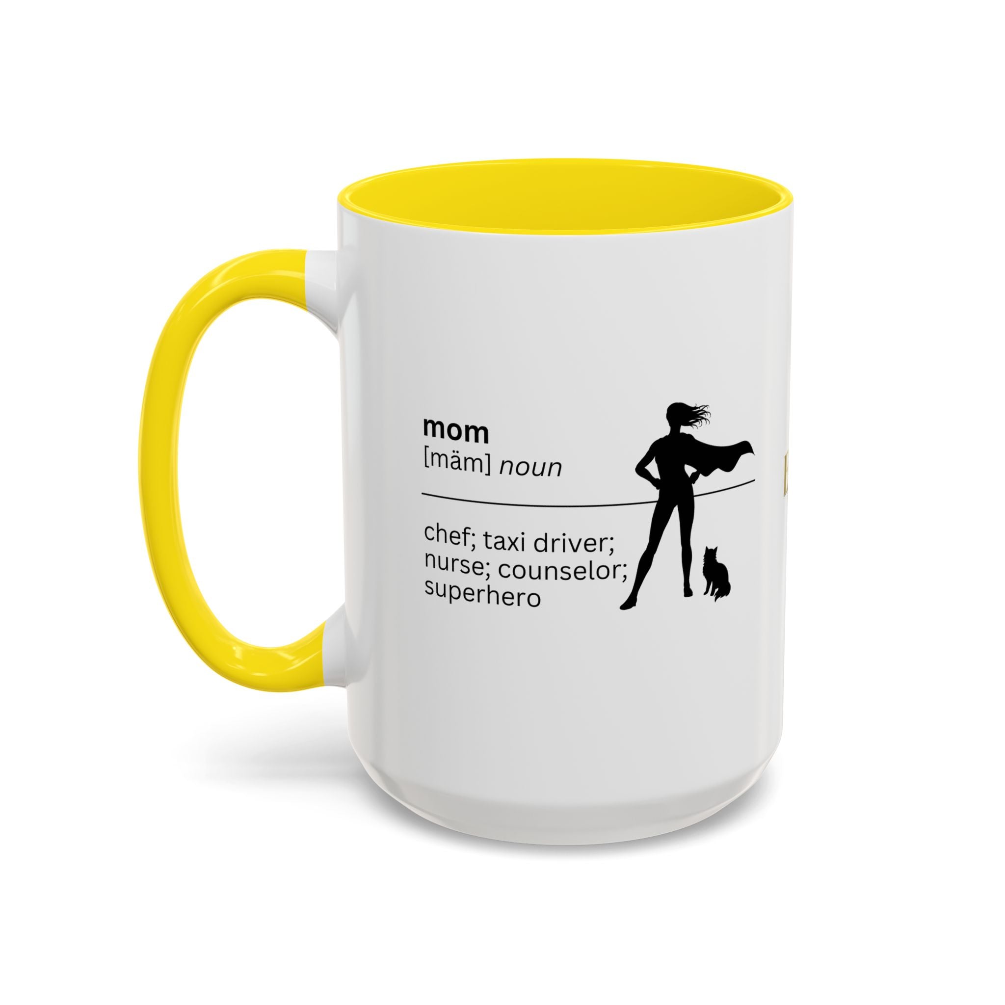 Mom Superhero Accent Coffee Mug - Perfect Gift for Moms - Drinkware, Coffee Mugs - EpiAl's Shop