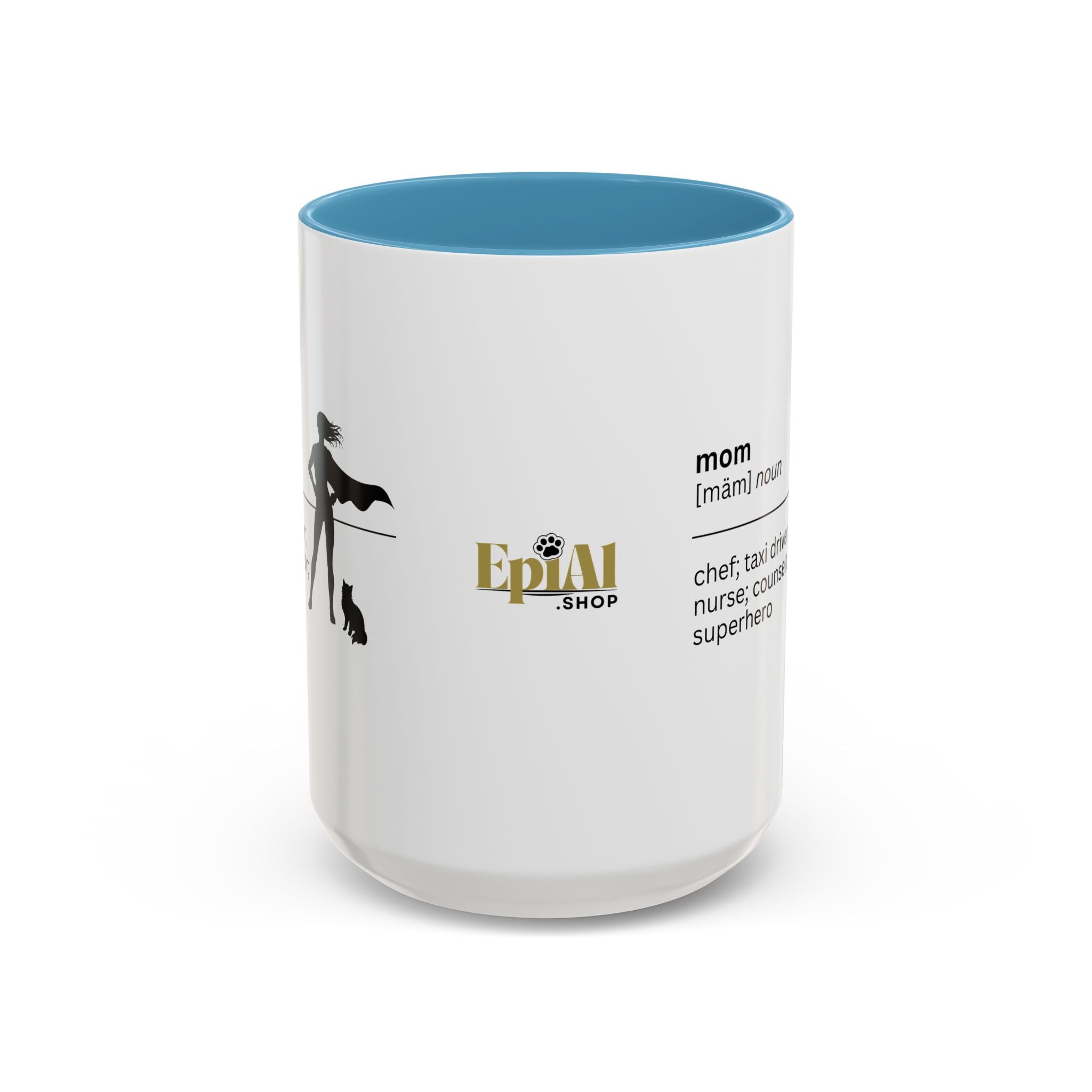 Mom Superhero Accent Coffee Mug - Perfect Gift for Moms - Drinkware, Coffee Mugs - EpiAl's Shop