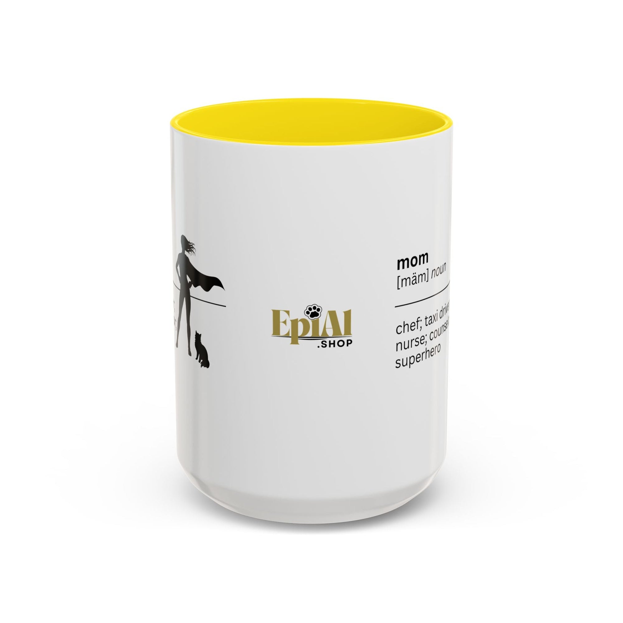Mom Superhero Accent Coffee Mug - Perfect Gift for Moms - Drinkware, Coffee Mugs - EpiAl's Shop
