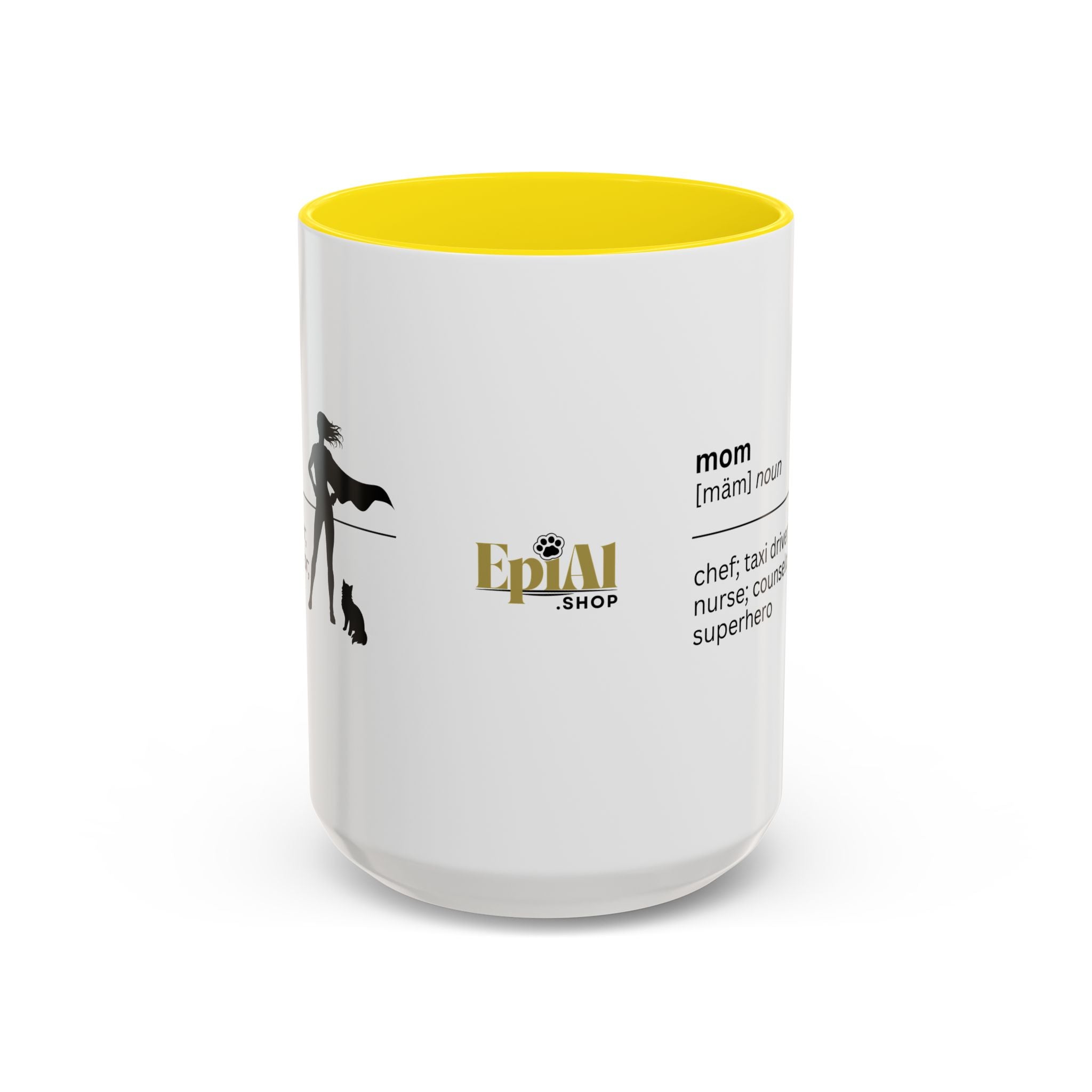 Mom Superhero Accent Coffee Mug - Perfect Gift for Moms - Drinkware, Coffee Mugs - EpiAl's Shop