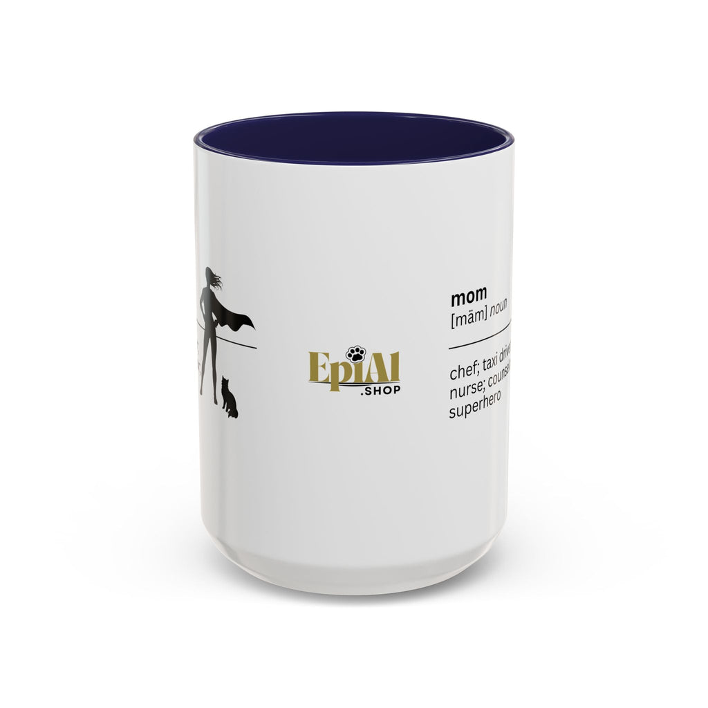 Mom Superhero Accent Coffee Mug - Perfect Gift for Moms - Drinkware, Coffee Mugs - EpiAl's Shop