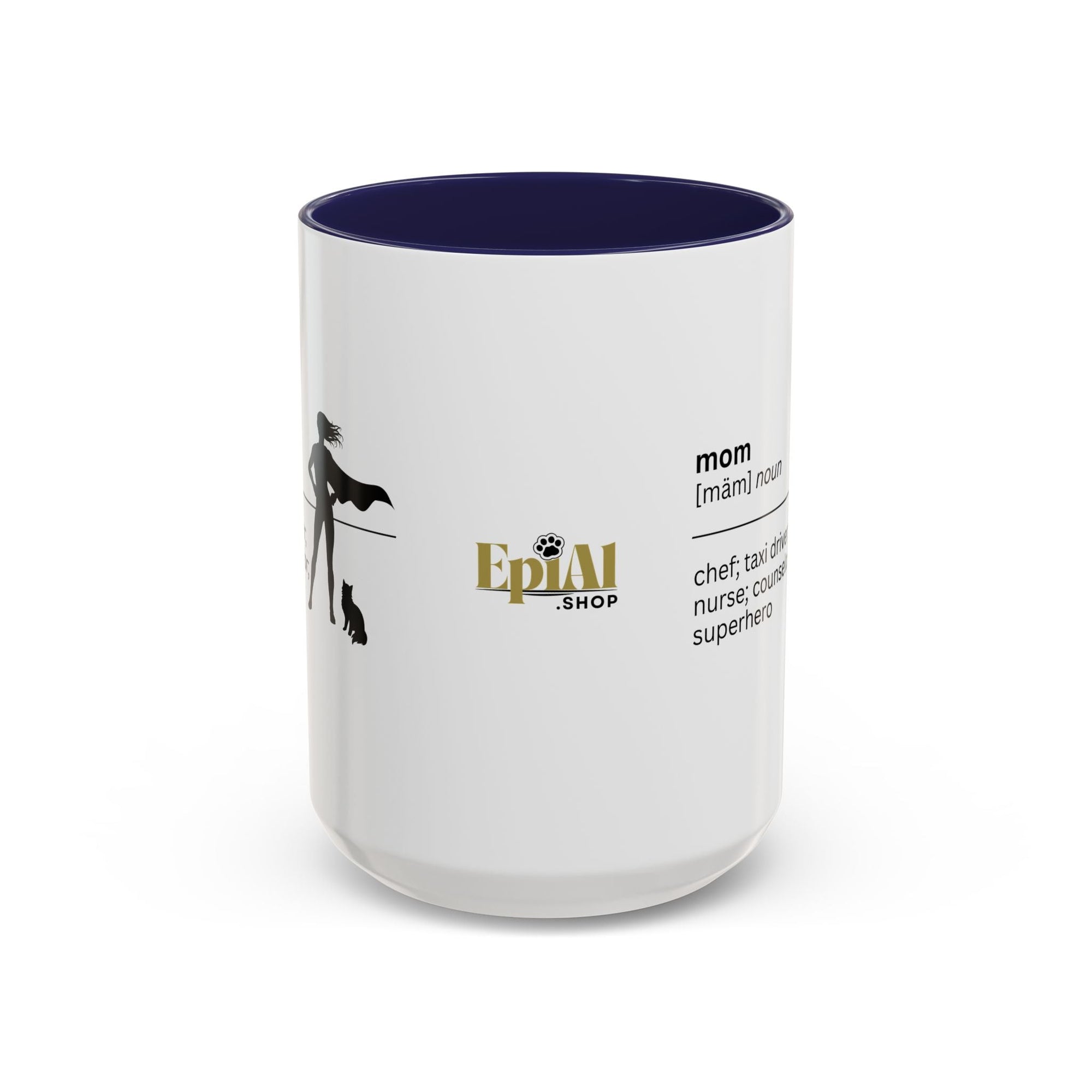 Mom Superhero Accent Coffee Mug - Perfect Gift for Moms - Drinkware, Coffee Mugs - EpiAl's Shop