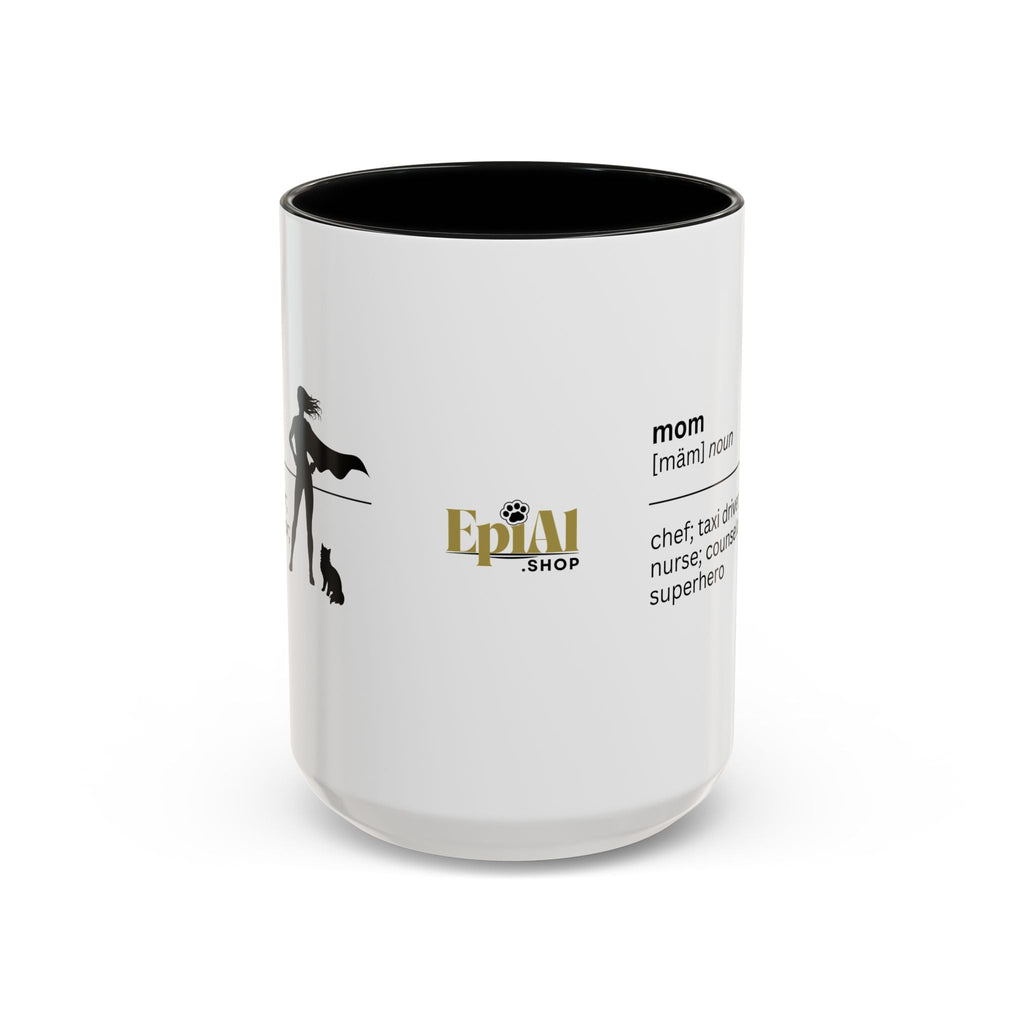 Mom Superhero Accent Coffee Mug - Perfect Gift for Moms - Drinkware, Coffee Mugs - EpiAl's Shop