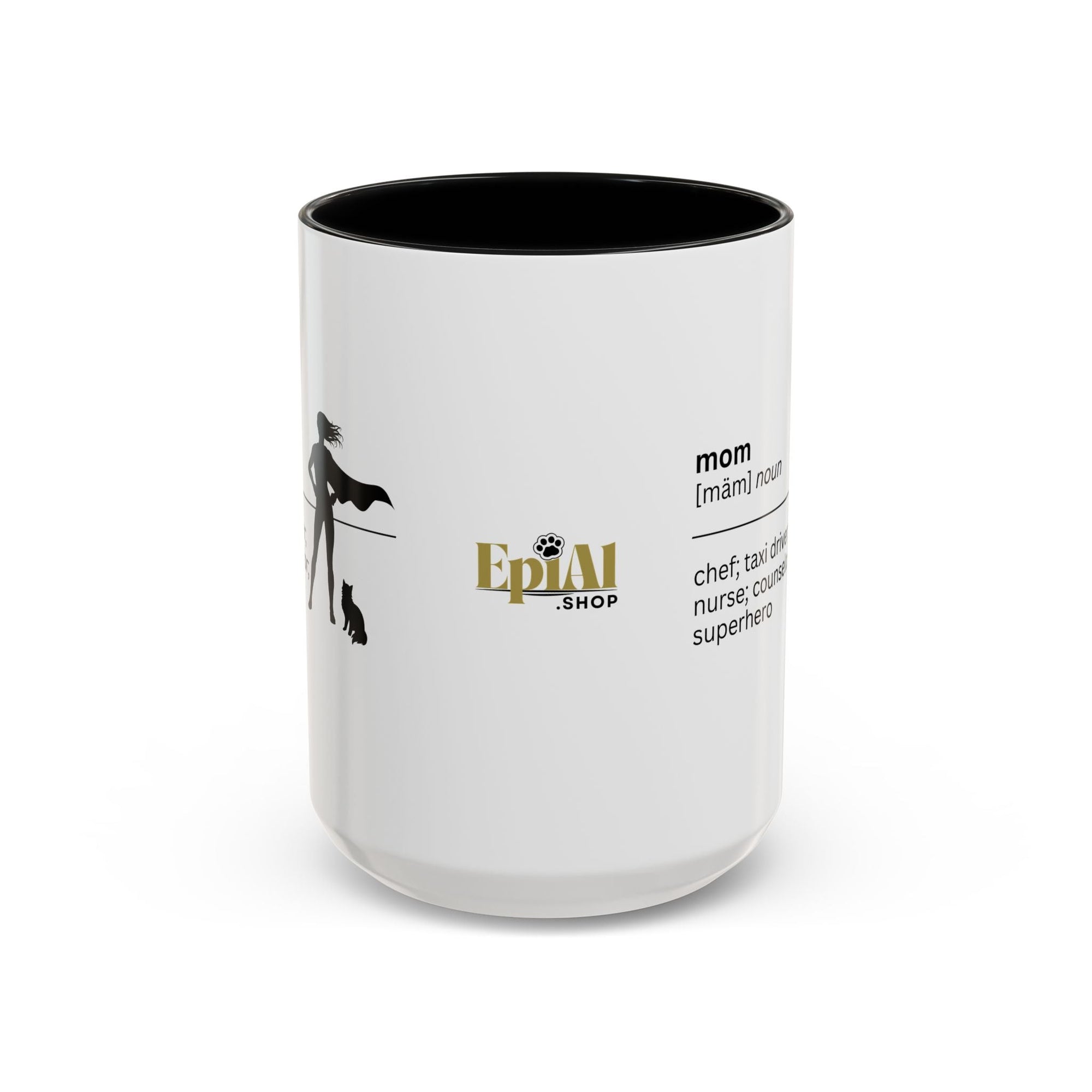 Mom Superhero Accent Coffee Mug - Perfect Gift for Moms - Drinkware, Coffee Mugs - EpiAl's Shop