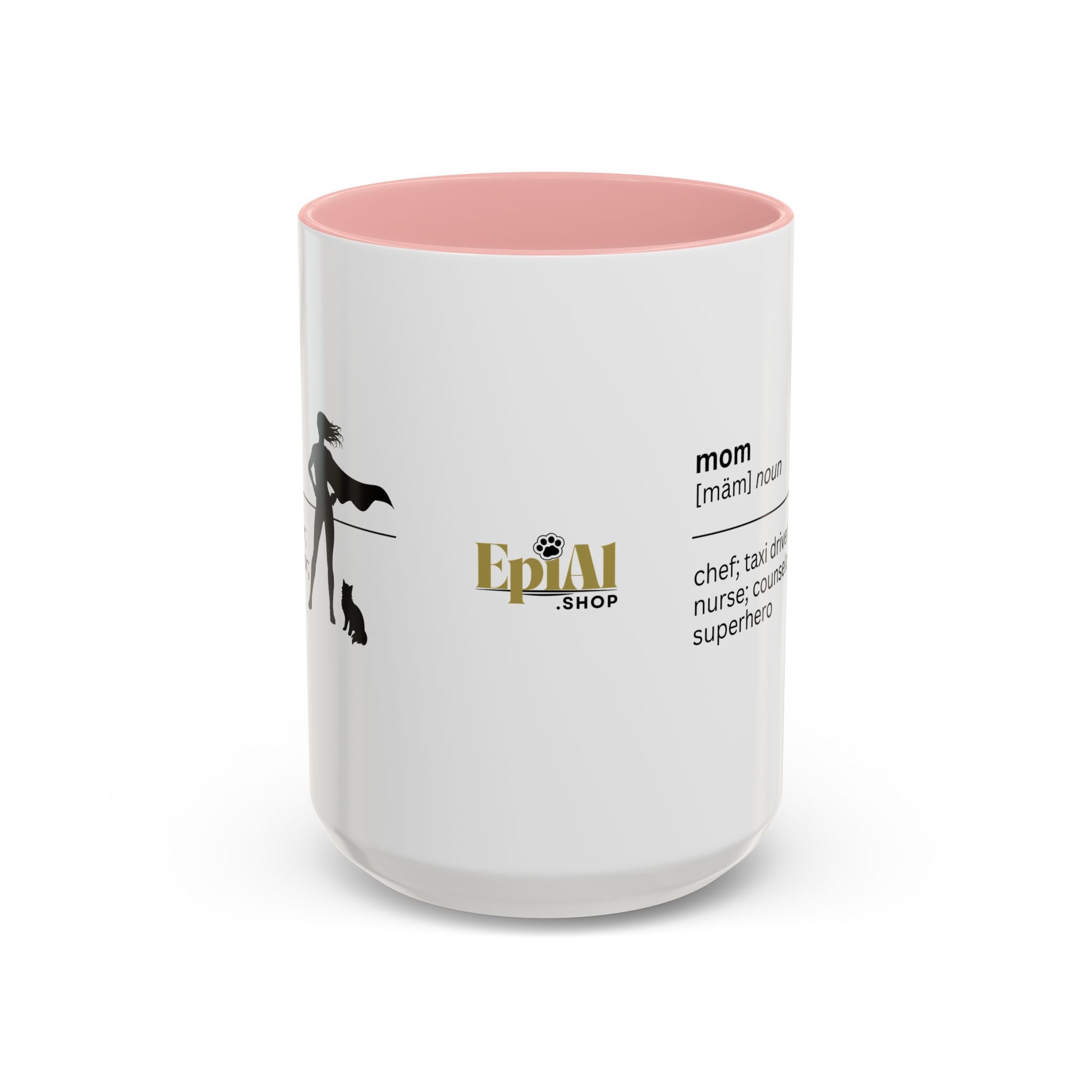 Mom Superhero Accent Coffee Mug - Perfect Gift for Moms - Drinkware, Coffee Mugs - EpiAl's Shop