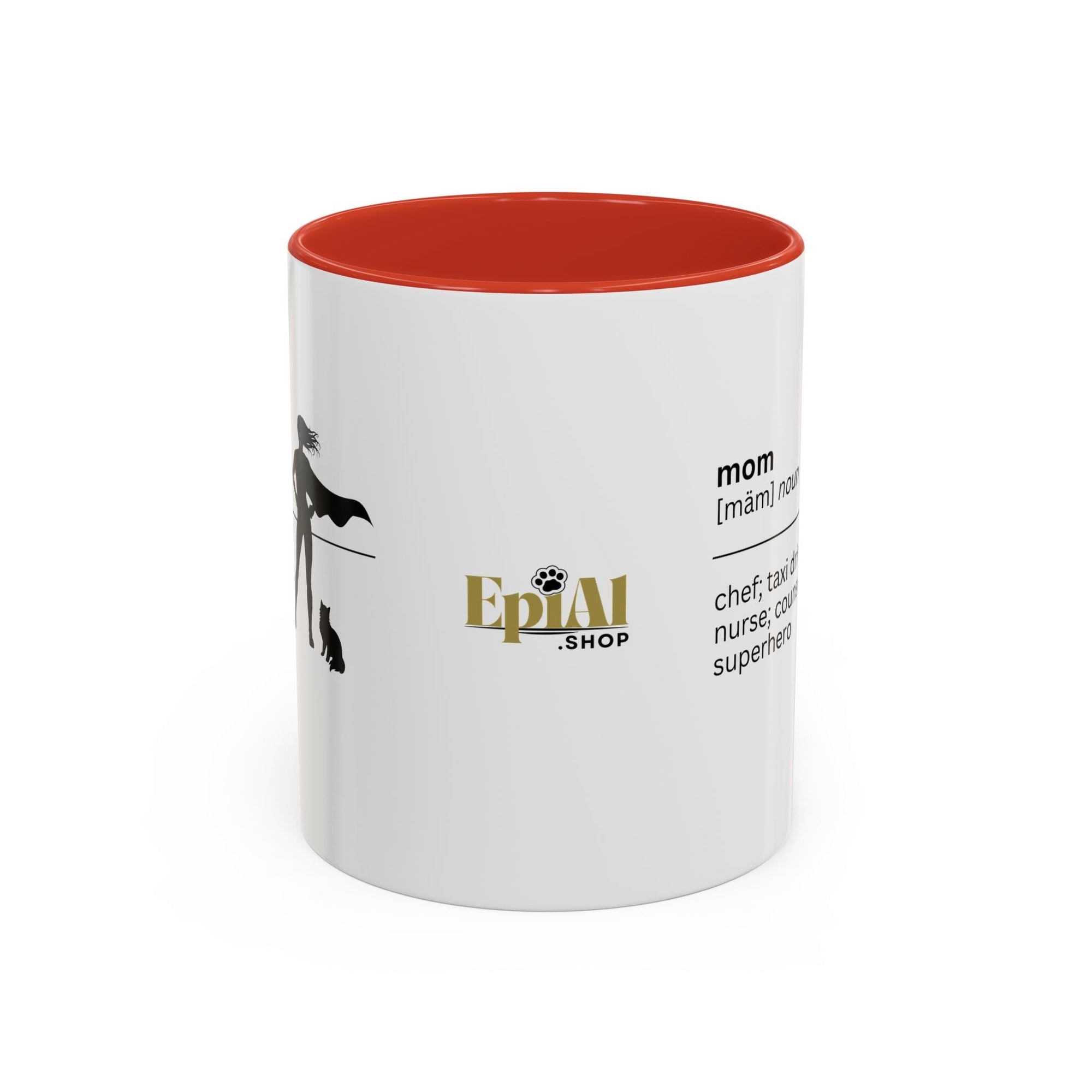 Mom Superhero Accent Coffee Mug - Perfect Gift for Moms - Drinkware, Coffee Mugs - EpiAl's Shop