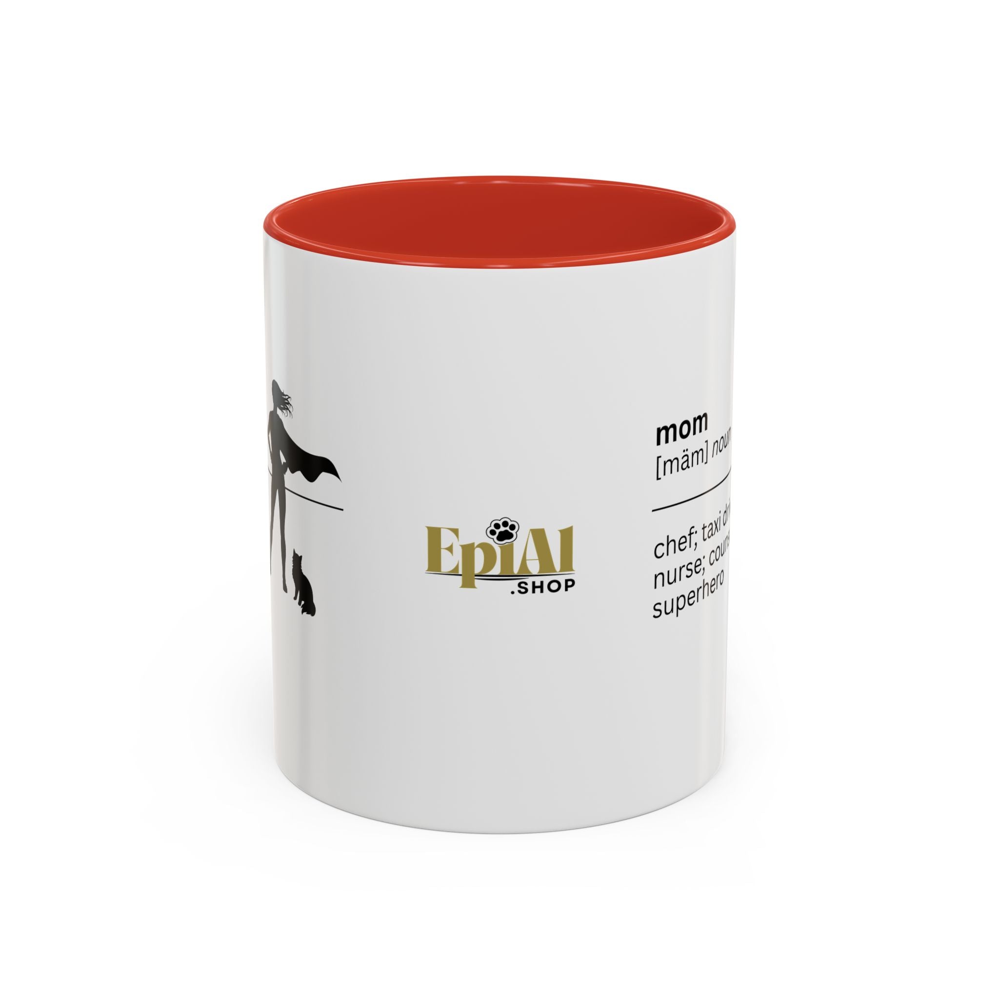 Mom Superhero Accent Coffee Mug - Perfect Gift for Moms - Drinkware, Coffee Mugs - EpiAl's Shop