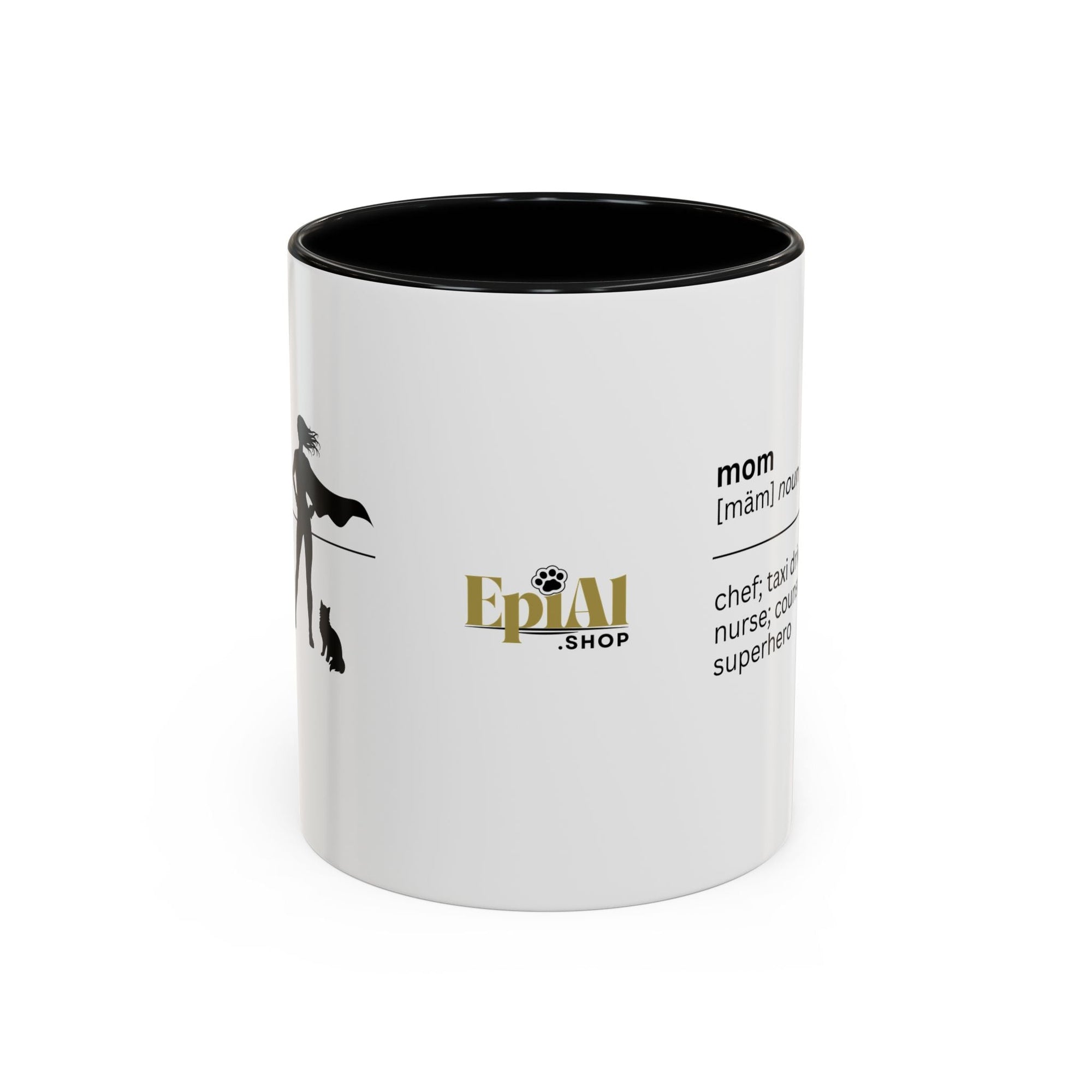 Mom Superhero Accent Coffee Mug - Perfect Gift for Moms - Drinkware, Coffee Mugs - EpiAl's Shop