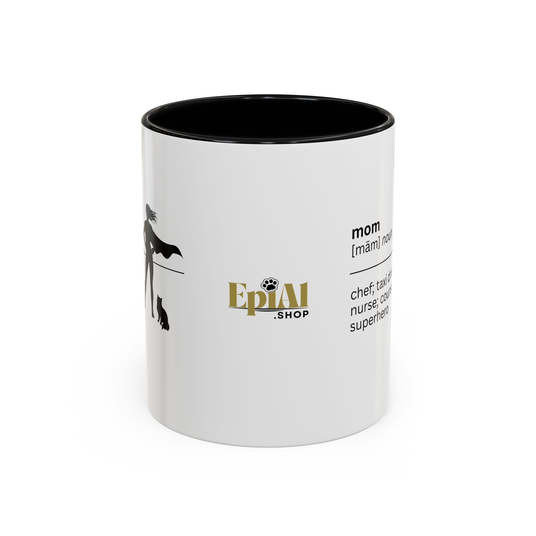 Mom Superhero Accent Coffee Mug - Perfect Gift for Moms - Drinkware, Coffee Mugs - EpiAl's Shop