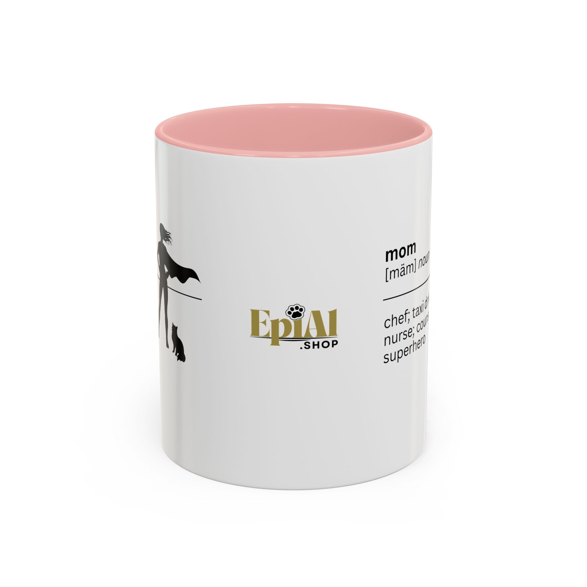 Mom Superhero Accent Coffee Mug - Perfect Gift for Moms - Drinkware, Coffee Mugs - EpiAl's Shop