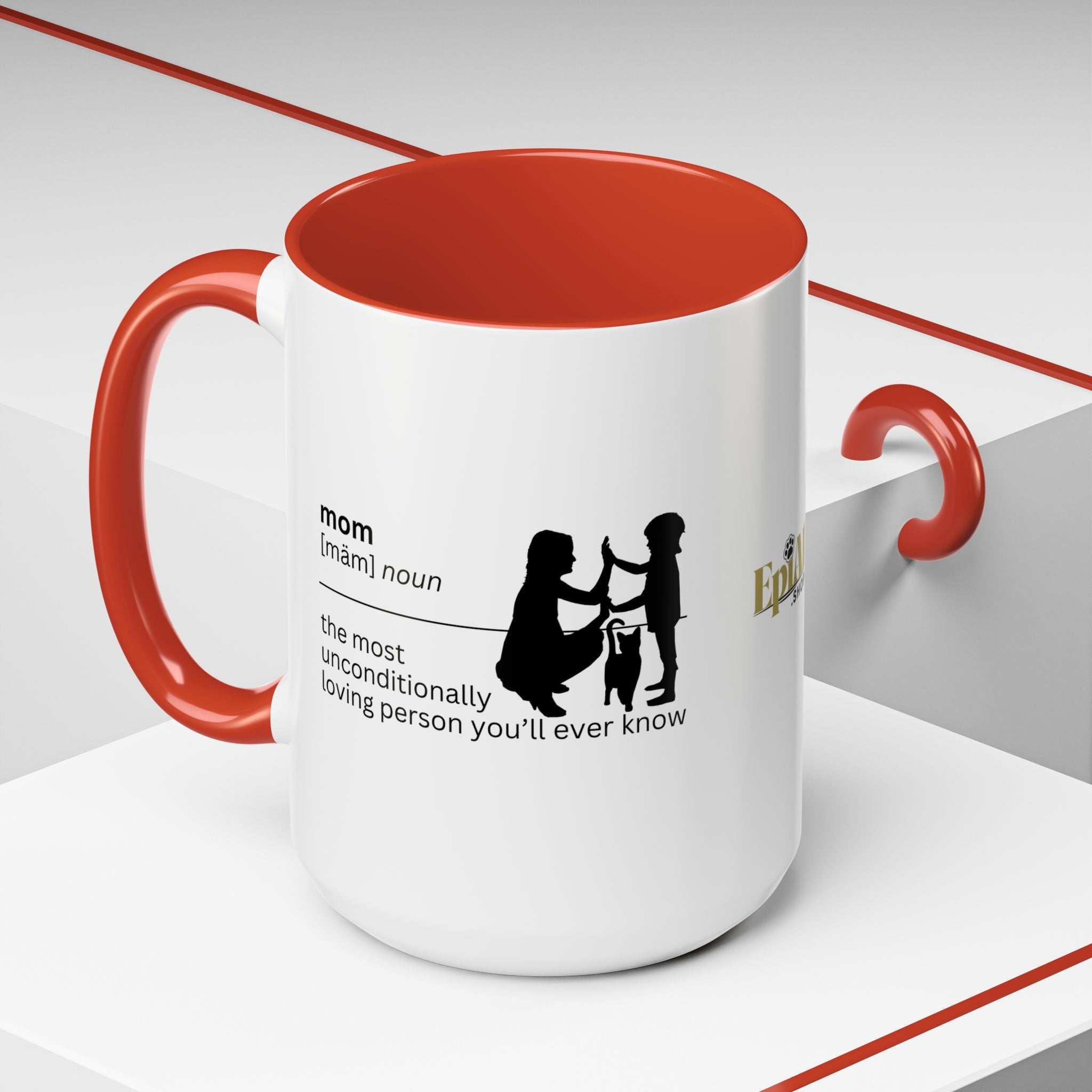 Mom Unconditional Love Coffee Mug - 11oz & 15oz Accent Mugs - Drinkware, Coffee Mugs - EpiAl's Shop