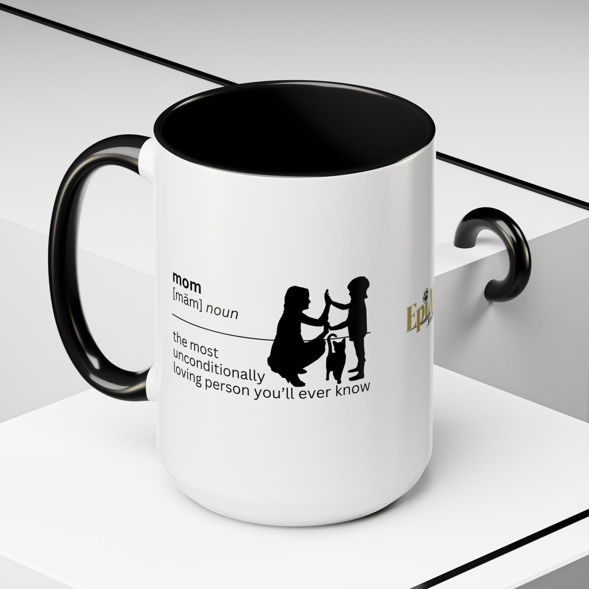Mom Unconditional Love Coffee Mug - 11oz & 15oz Accent Mugs - Drinkware, Coffee Mugs - EpiAl's Shop