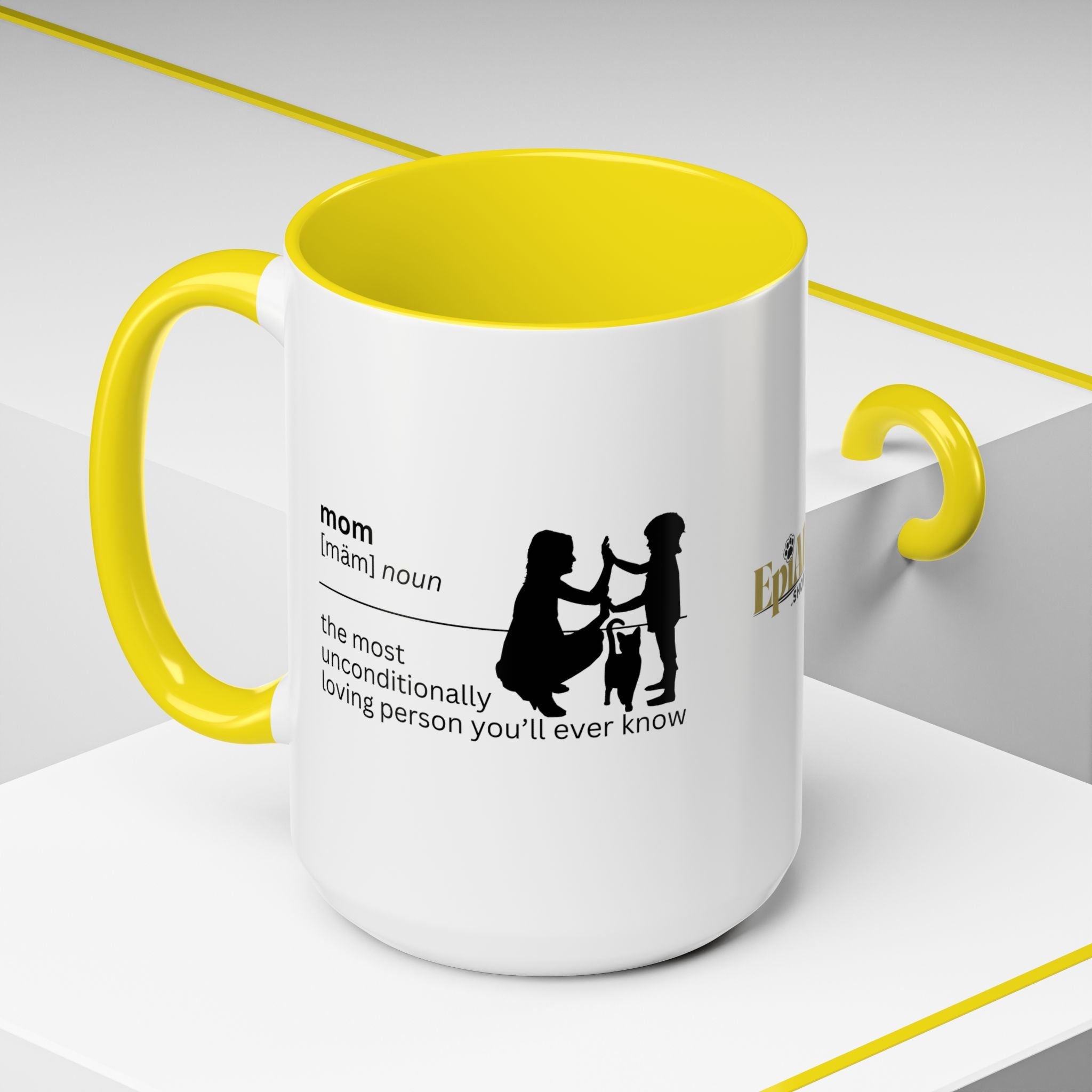 Mom Unconditional Love Coffee Mug - 11oz & 15oz Accent Mugs - Drinkware, Coffee Mugs - EpiAl's Shop