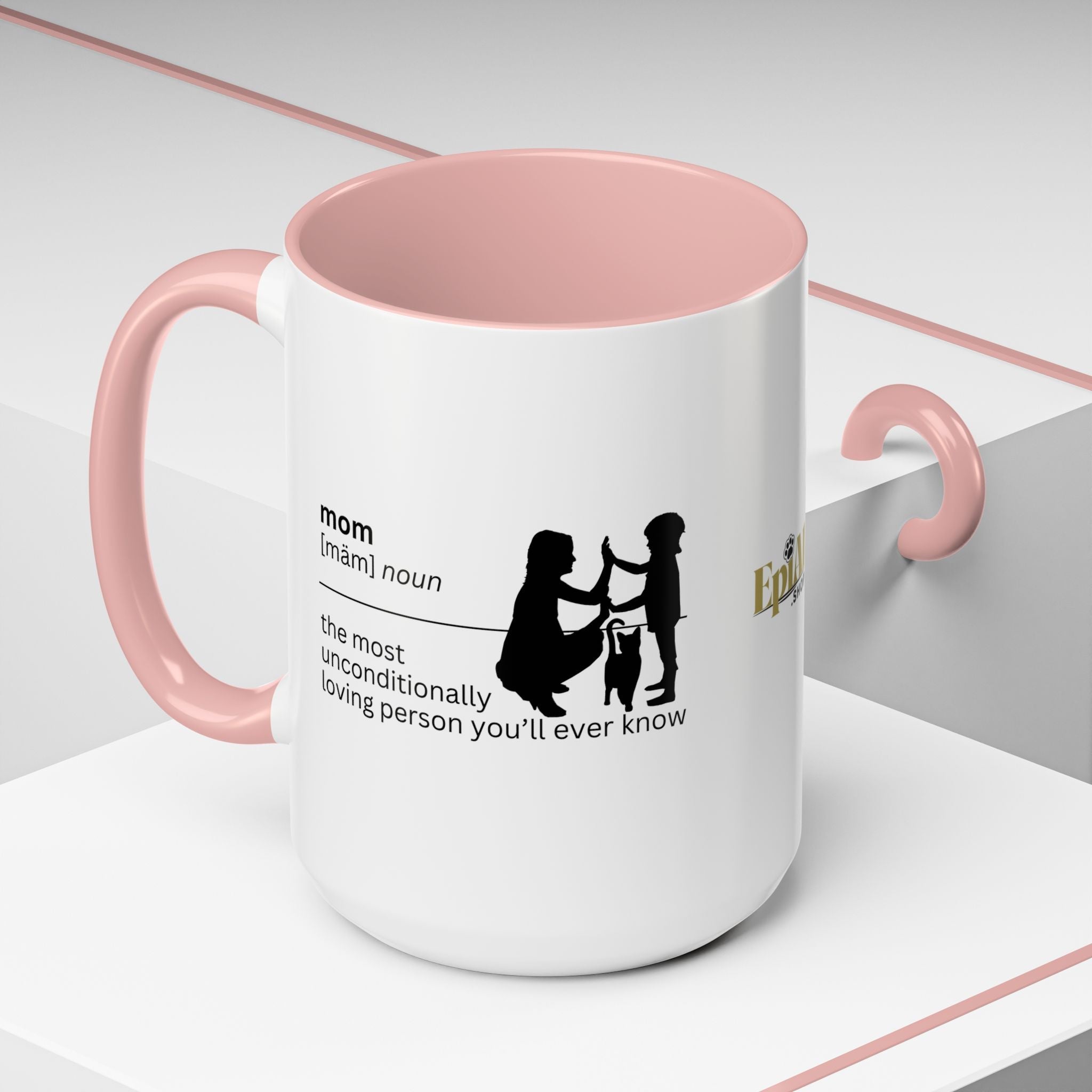 Mom Unconditional Love Coffee Mug - 11oz & 15oz Accent Mugs - Drinkware, Coffee Mugs - EpiAl's Shop