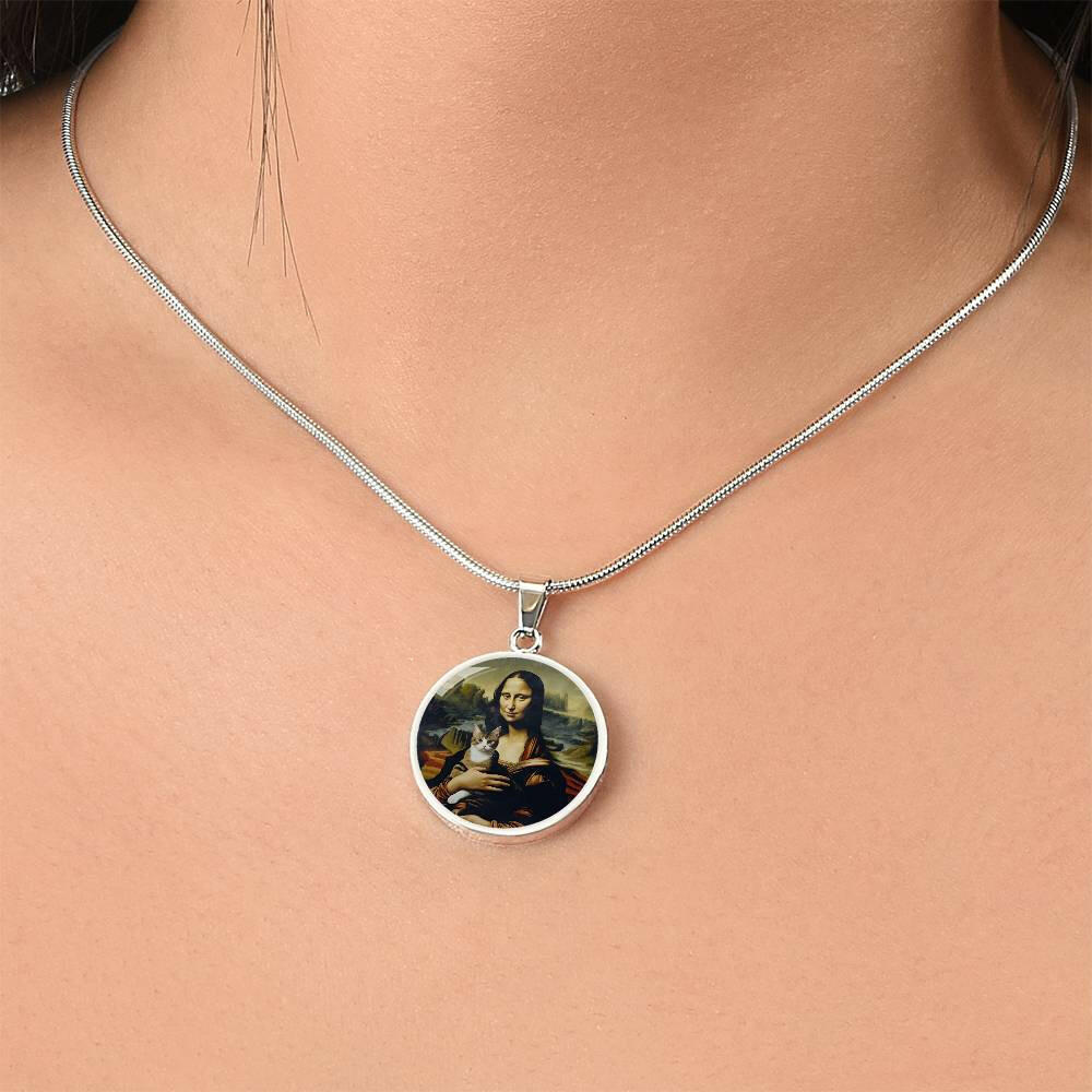 Mona Lisa Cat Necklace - Jewelry - Epileptic Al’s Shop