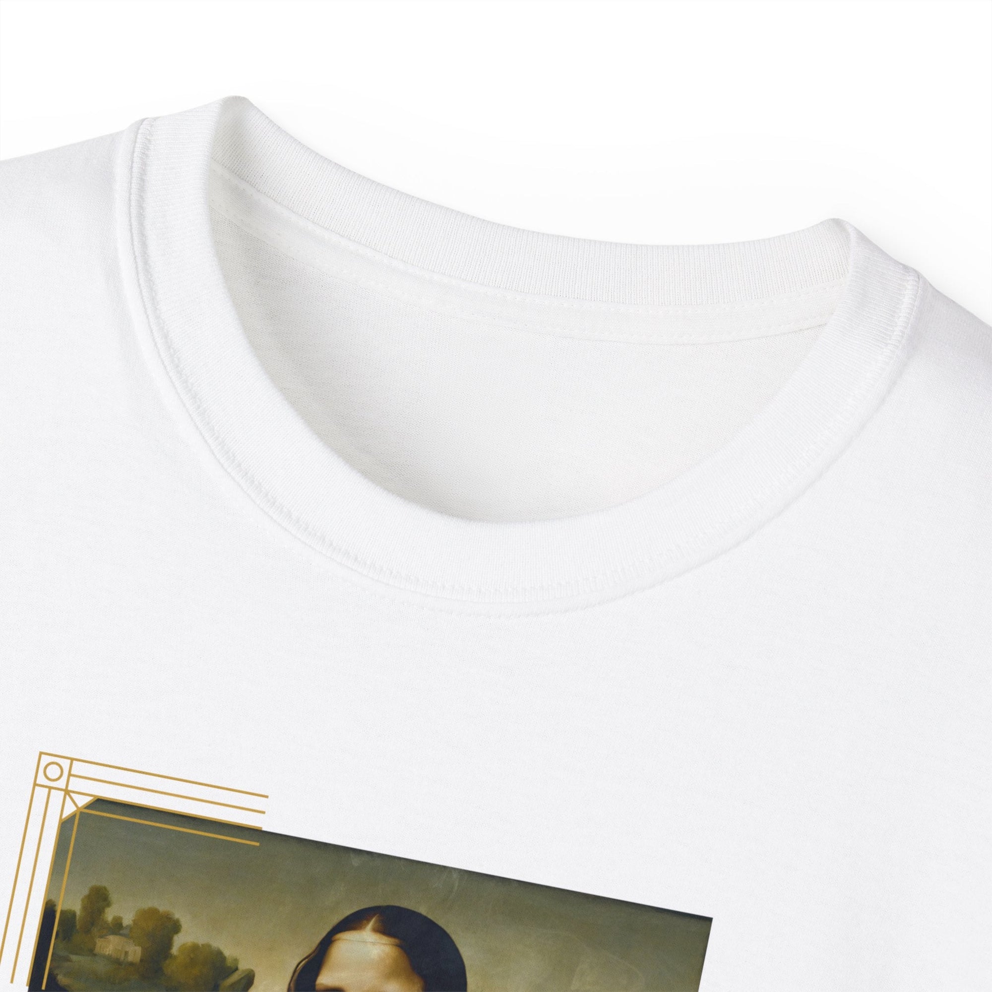 Mona Lisa Cat Unisex Ultra Cotton Tee - T - Shirt - Epileptic Al’s Shop