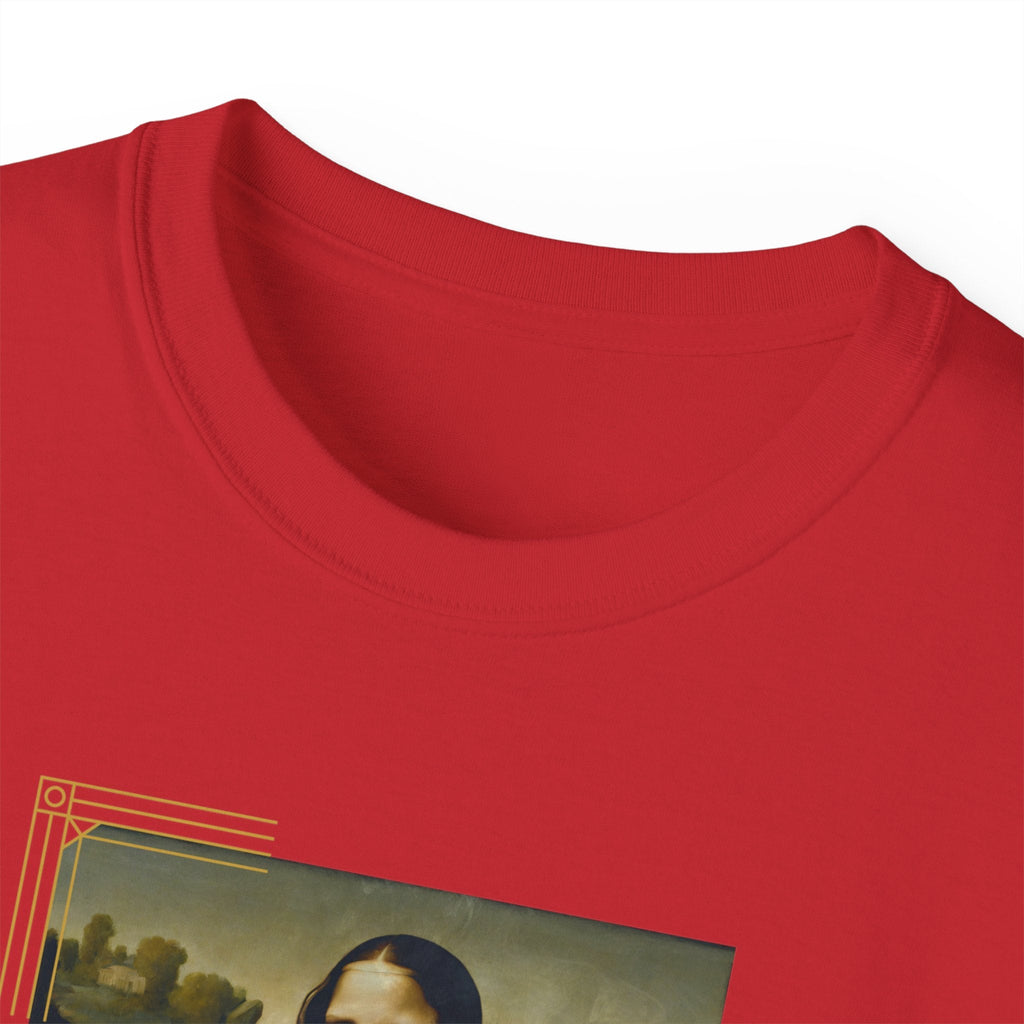 Mona Lisa Cat Unisex Ultra Cotton Tee - T - Shirt - Epileptic Al’s Shop