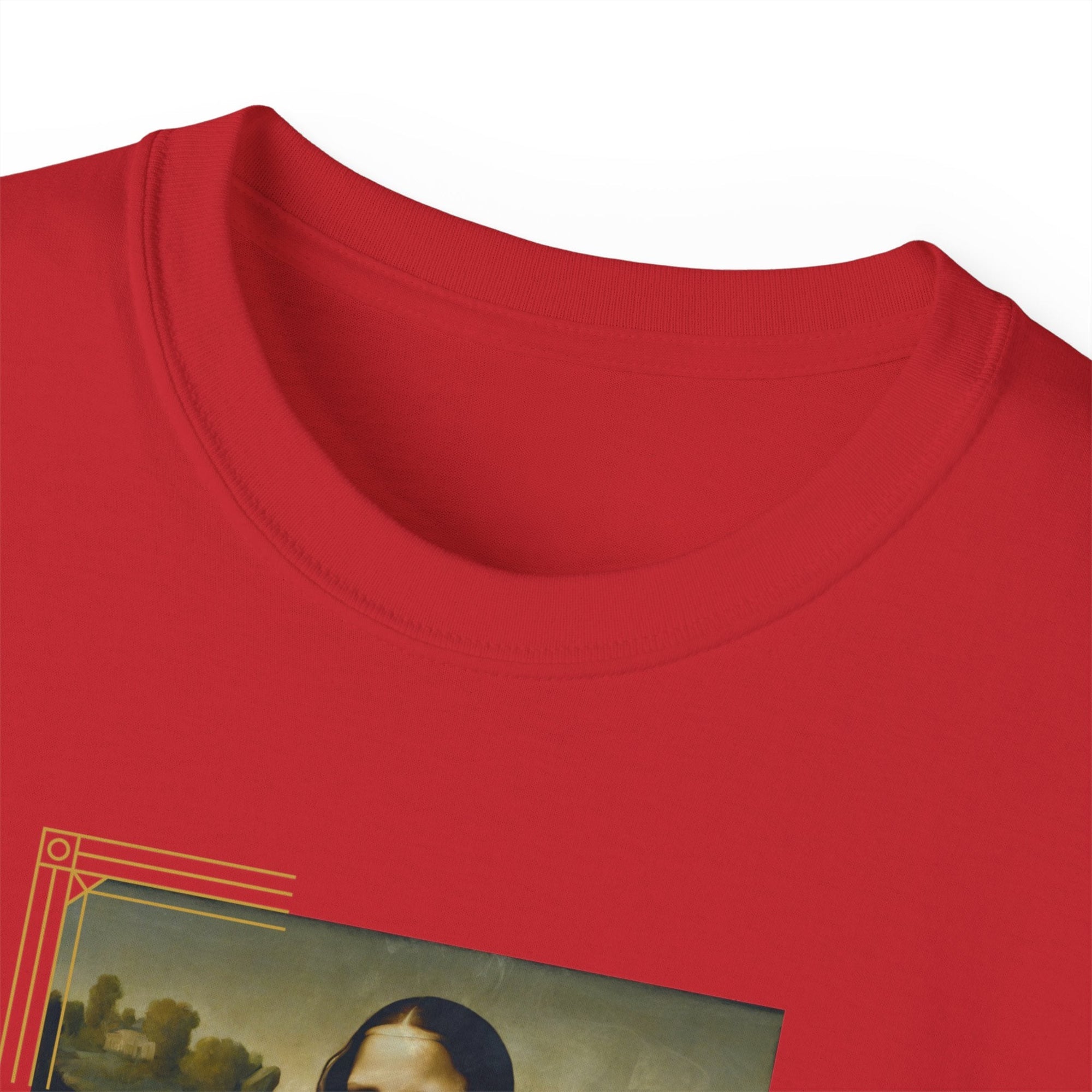 Mona Lisa Cat Unisex Ultra Cotton Tee - T - Shirt - Epileptic Al’s Shop