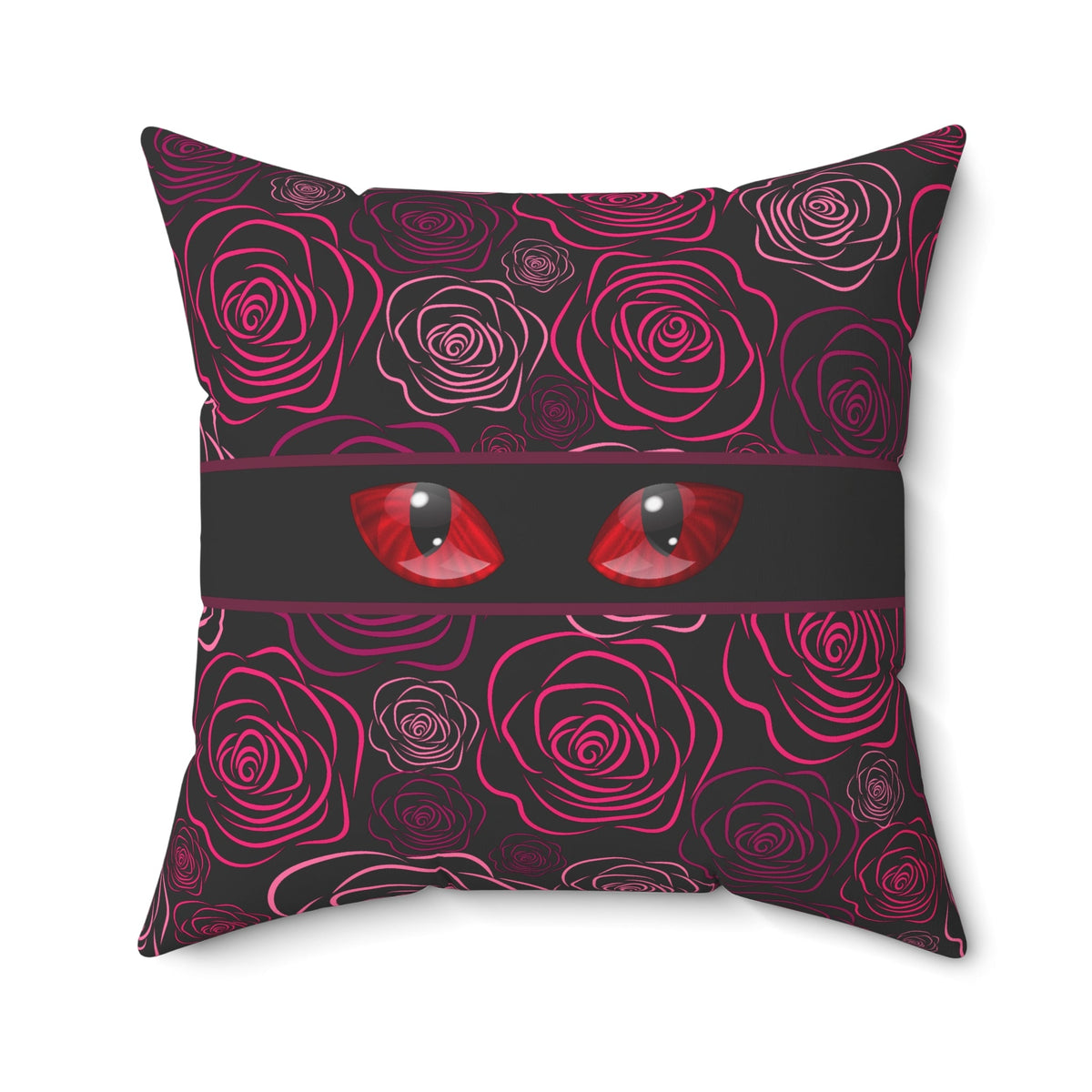 Moody Rose Cat Eyes Throw Pillow - Decor, Pillows, Throw - EpiAl's Shop
