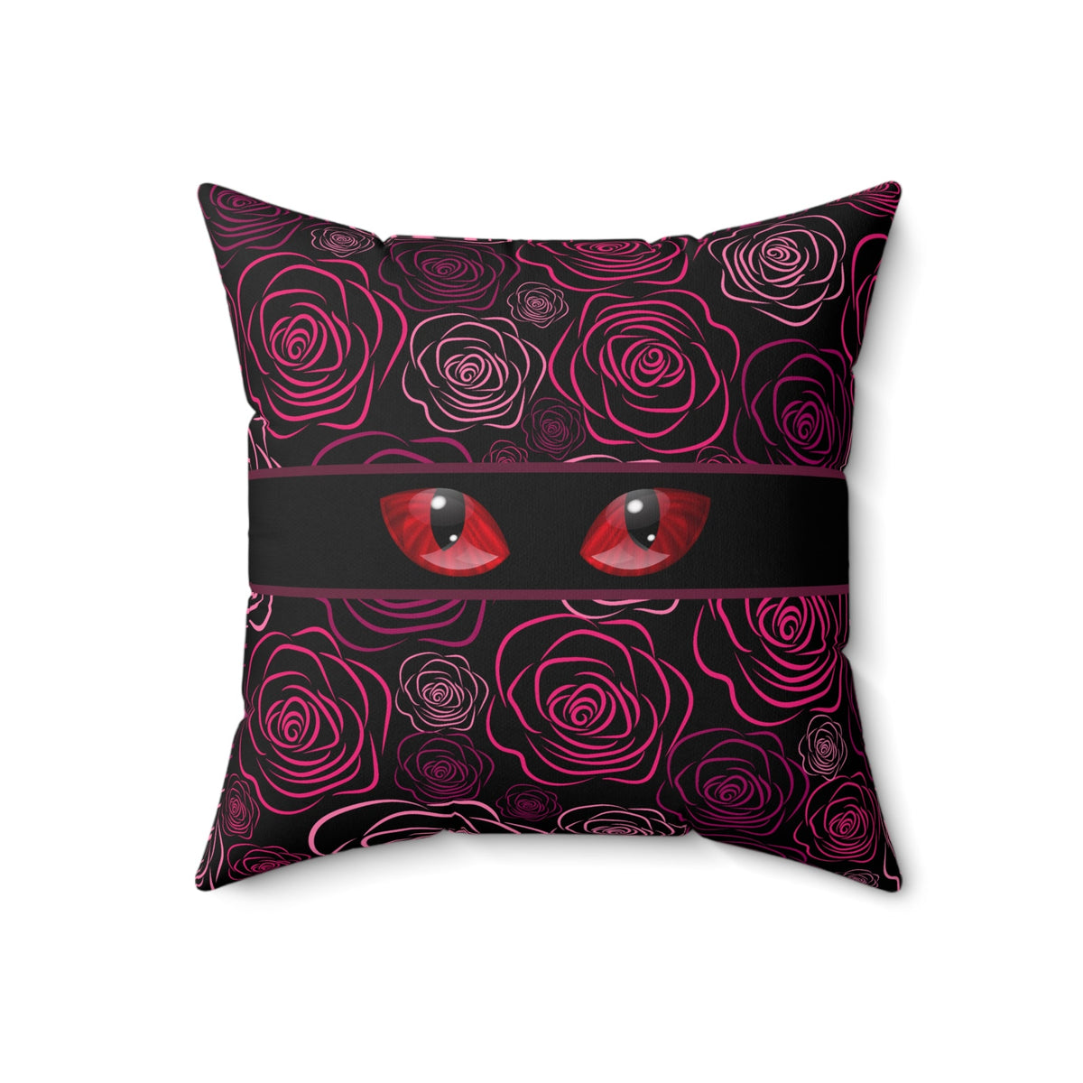 Moody Rose Cat Eyes Throw Pillow - Decor, Pillows, Throw - EpiAl's Shop